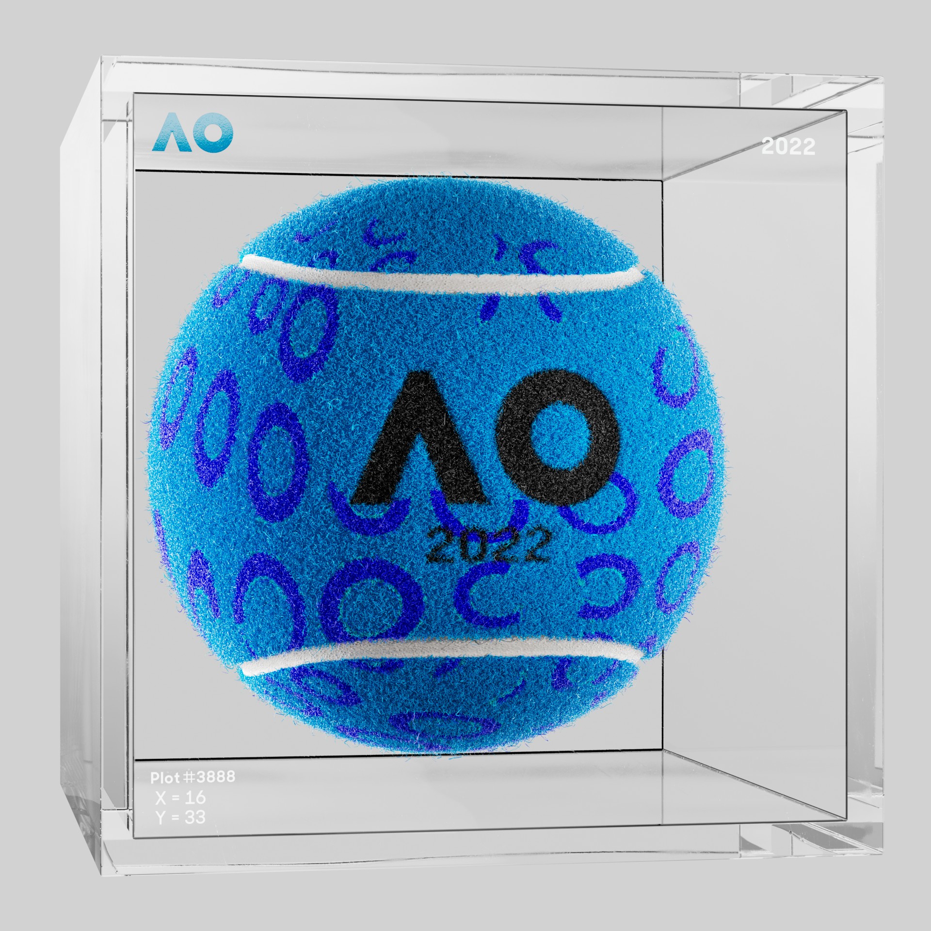 The Australian Open - The Australian Open Art Ball - AO Art Ball #6651 - NFT # 6651