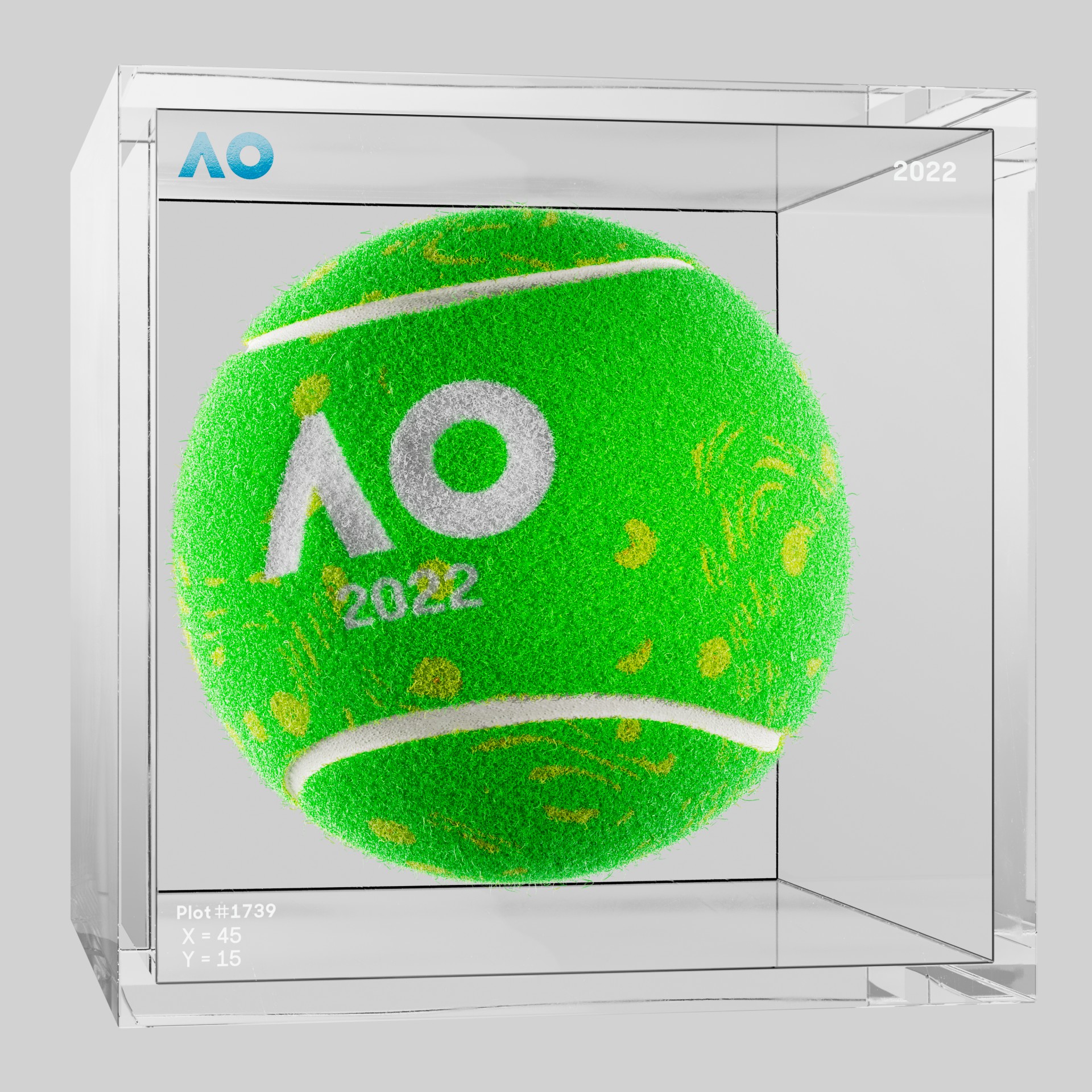 The Australian Open - The Australian Open Art Ball - AO Art Ball #6652 - NFT # 6652