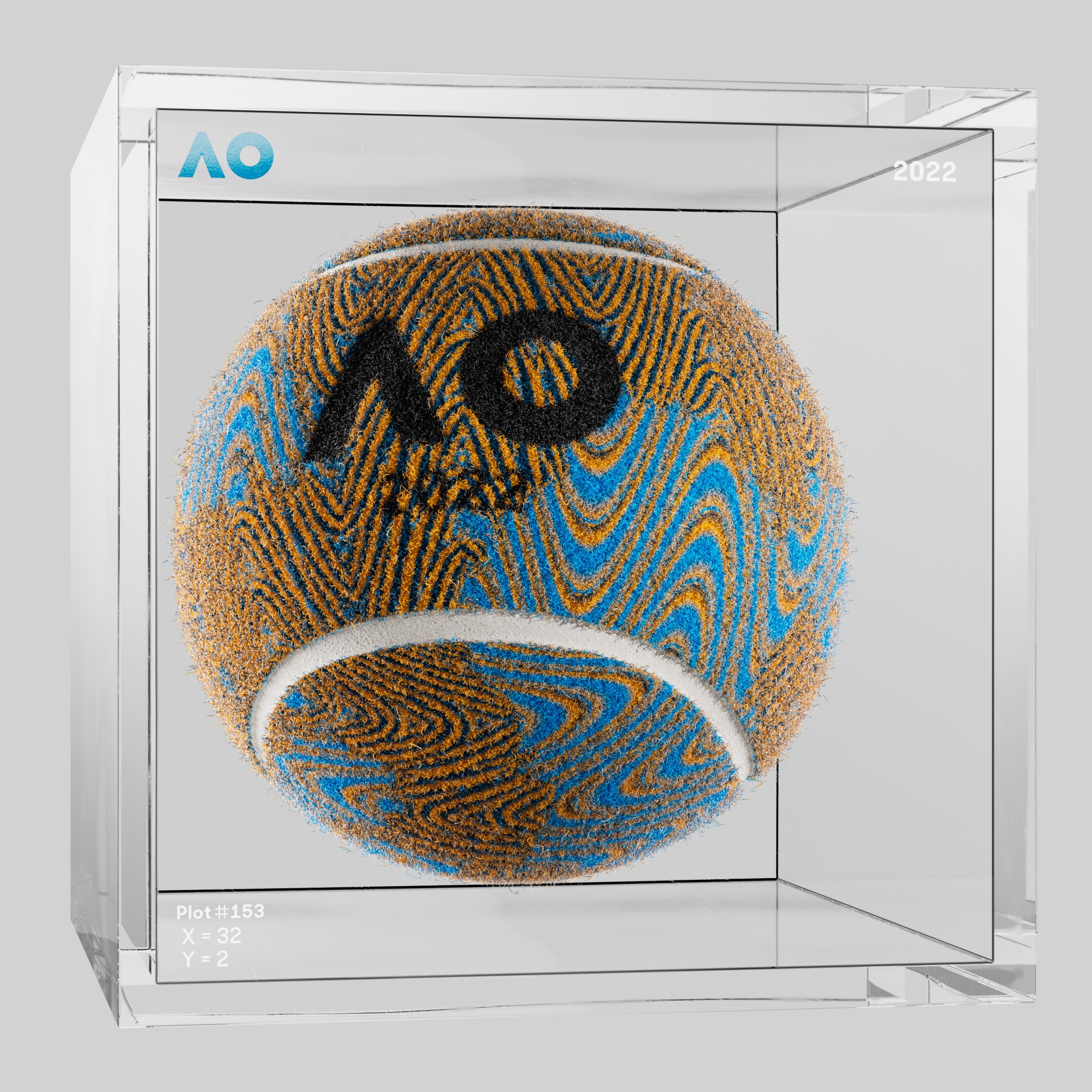 The Australian Open - The Australian Open Art Ball - AO Art Ball #6655 - NFT # 6655