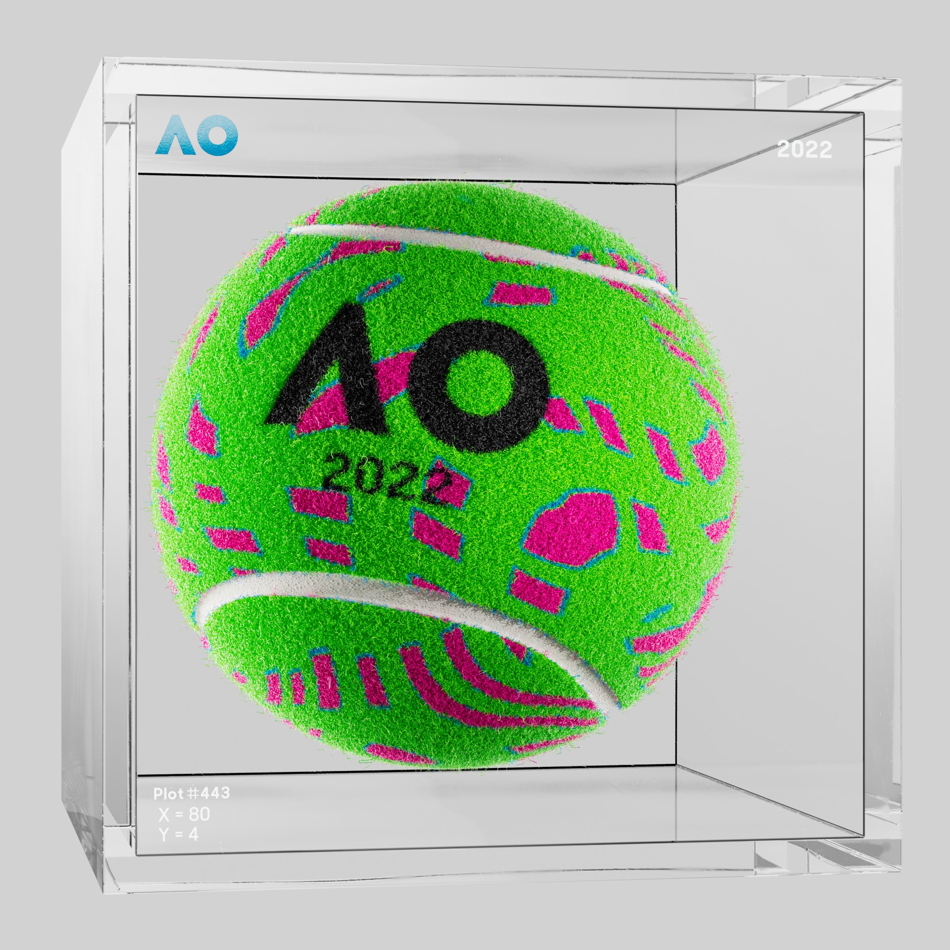 The Australian Open - The Australian Open Art Ball - AO Art Ball #6657 - NFT # 6657