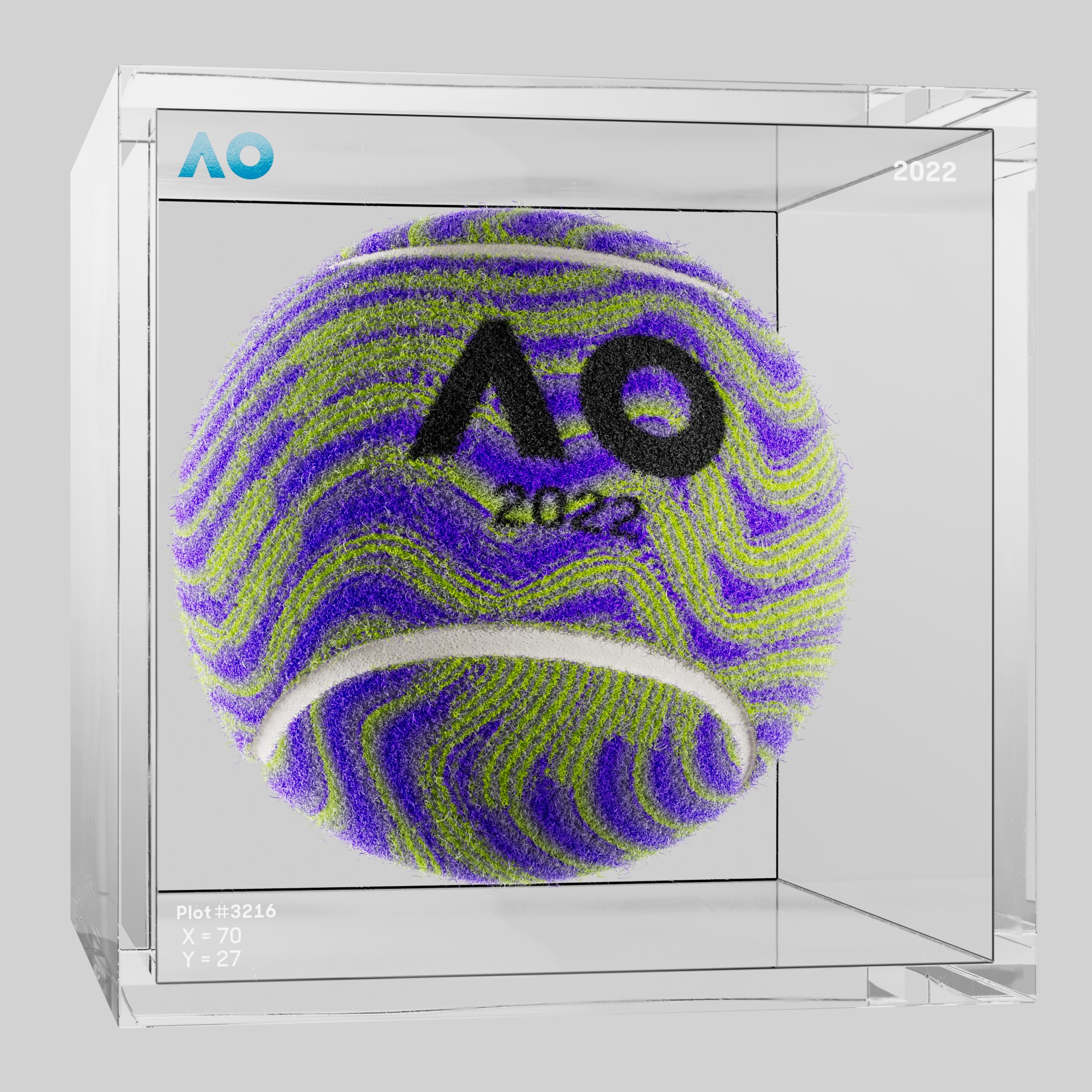 The Australian Open - The Australian Open Art Ball - AO Art Ball #6658 - NFT # 6658