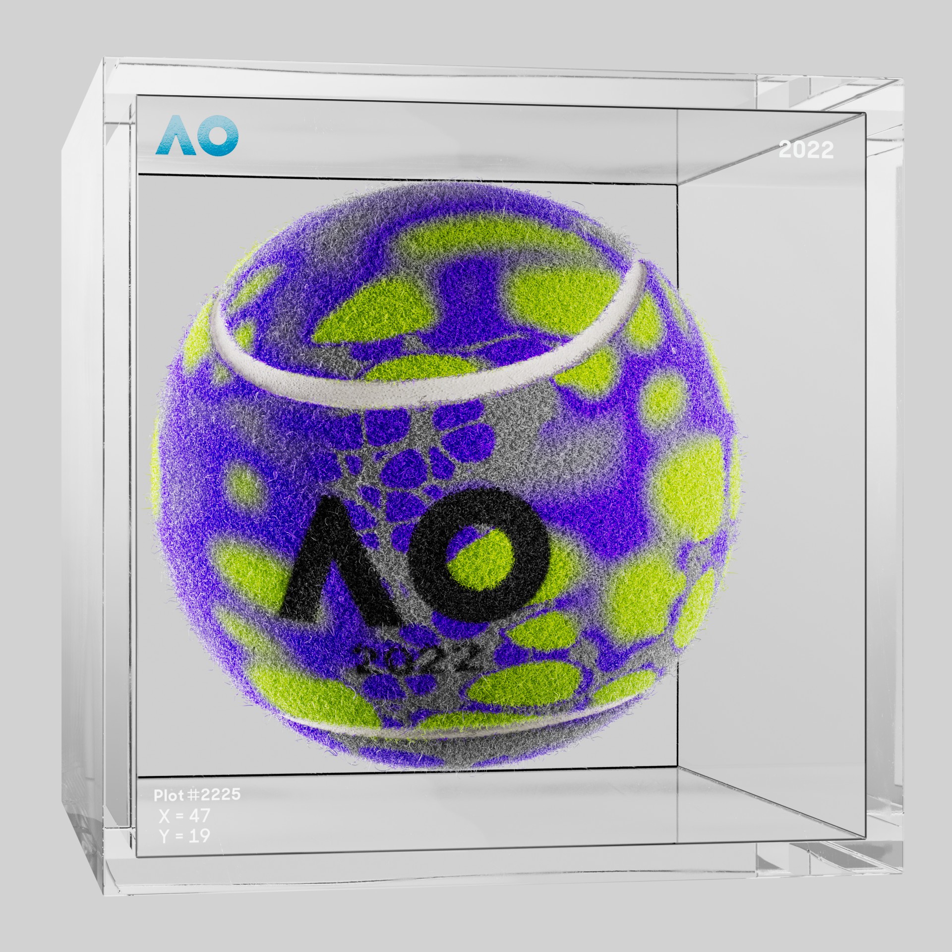 The Australian Open - The Australian Open Art Ball - AO Art Ball #6659 - NFT # 6659