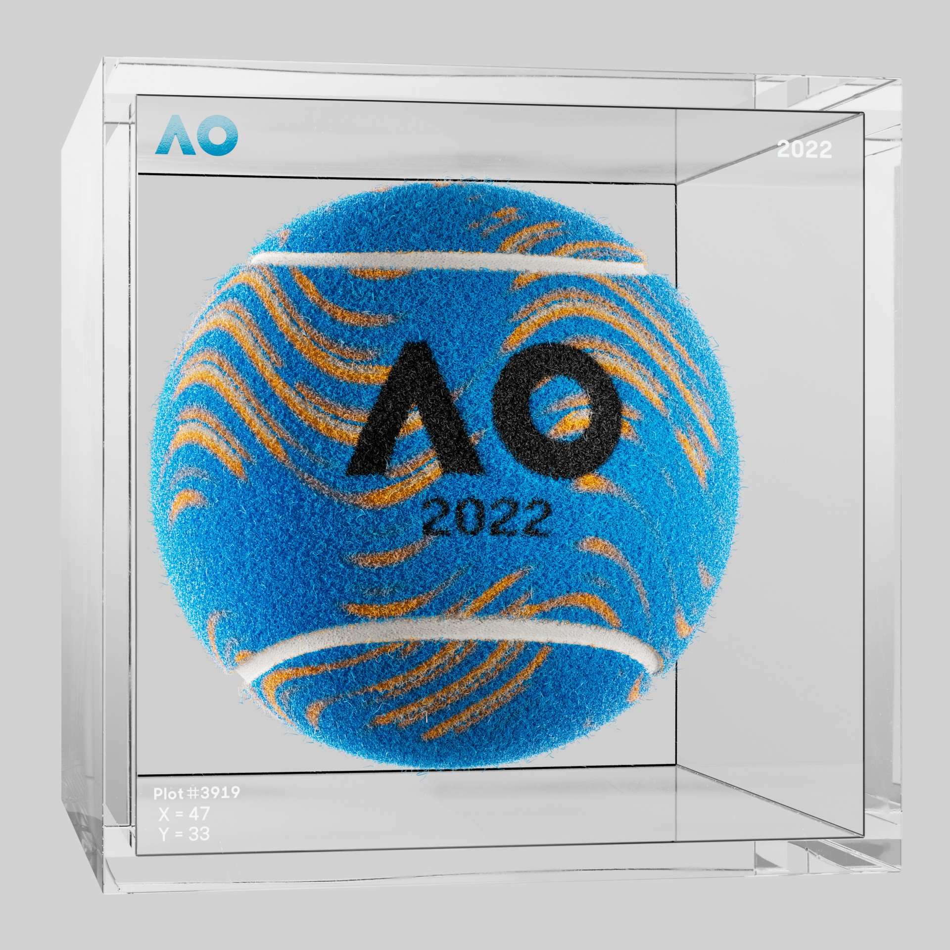 The Australian Open - The Australian Open Art Ball - AO Art Ball #6660 - NFT # 6660