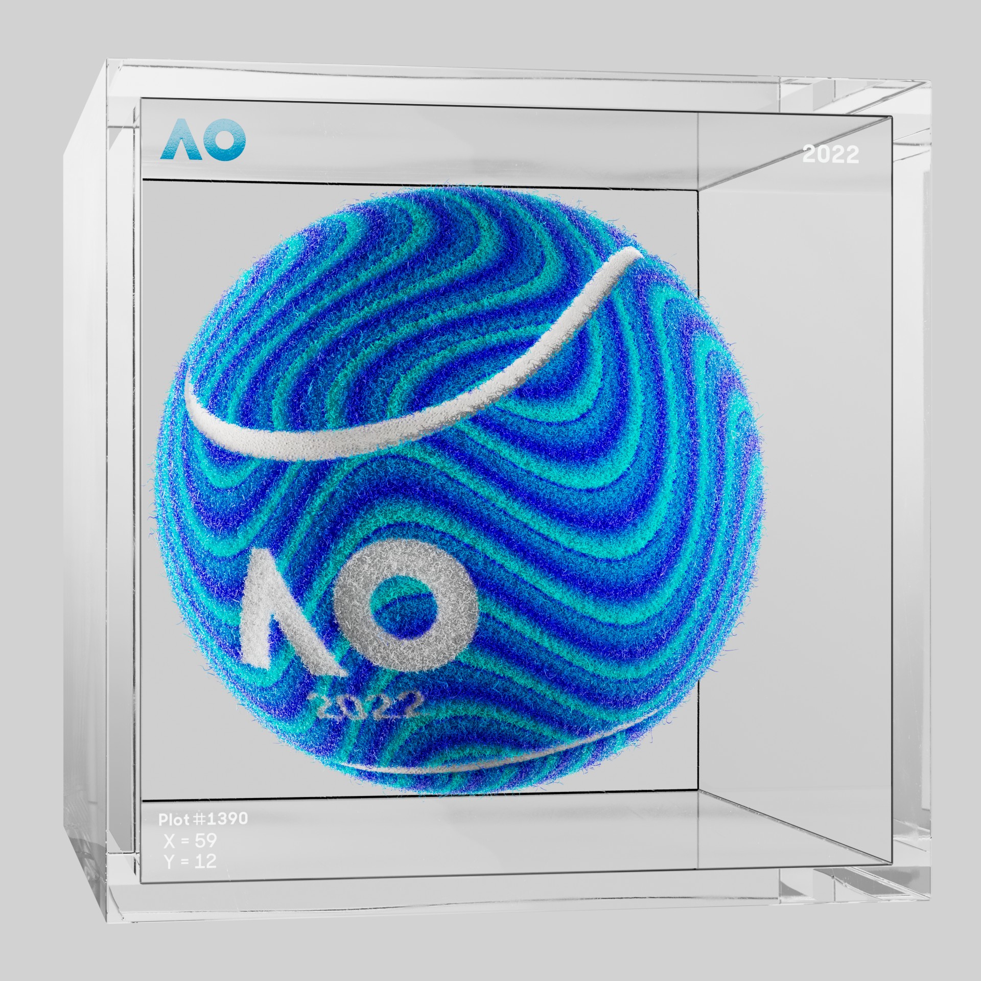 The Australian Open - The Australian Open Art Ball - AO Art Ball #6661 - NFT # 6661