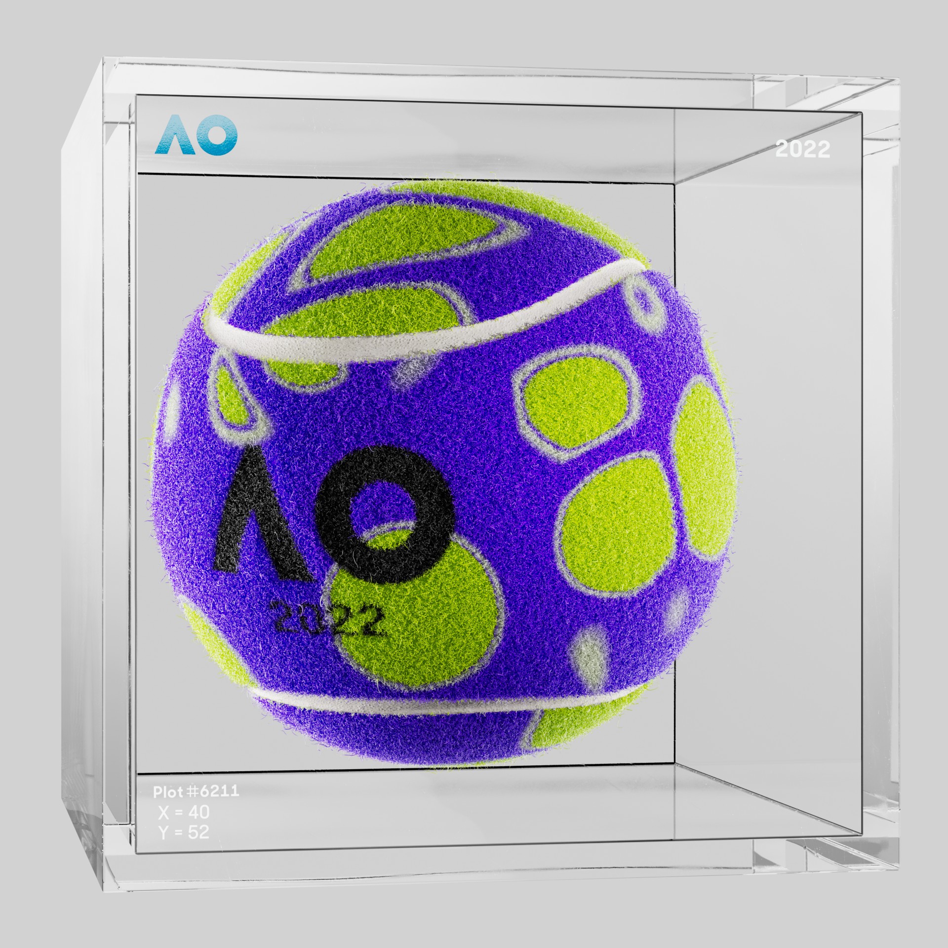 The Australian Open - The Australian Open Art Ball - AO Art Ball #6663 - NFT # 6663