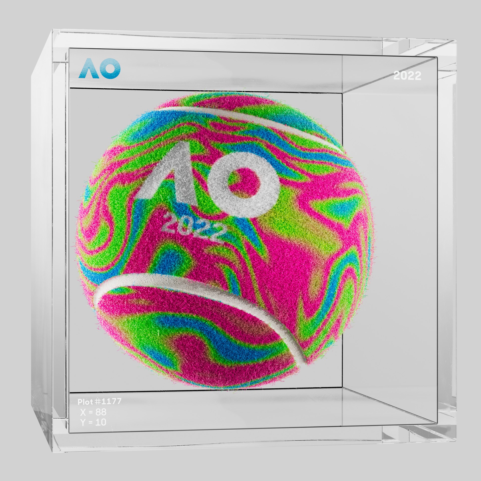 The Australian Open - The Australian Open Art Ball - AO Art Ball #6666 - NFT # 6666