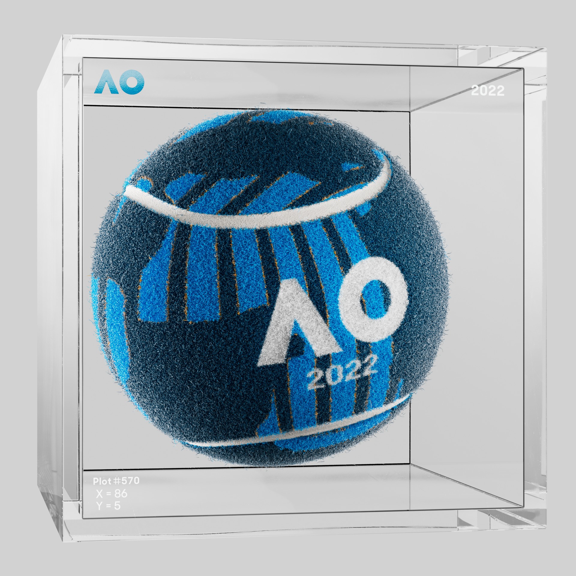 The Australian Open - The Australian Open Art Ball - AO Art Ball #6668 - NFT # 6668