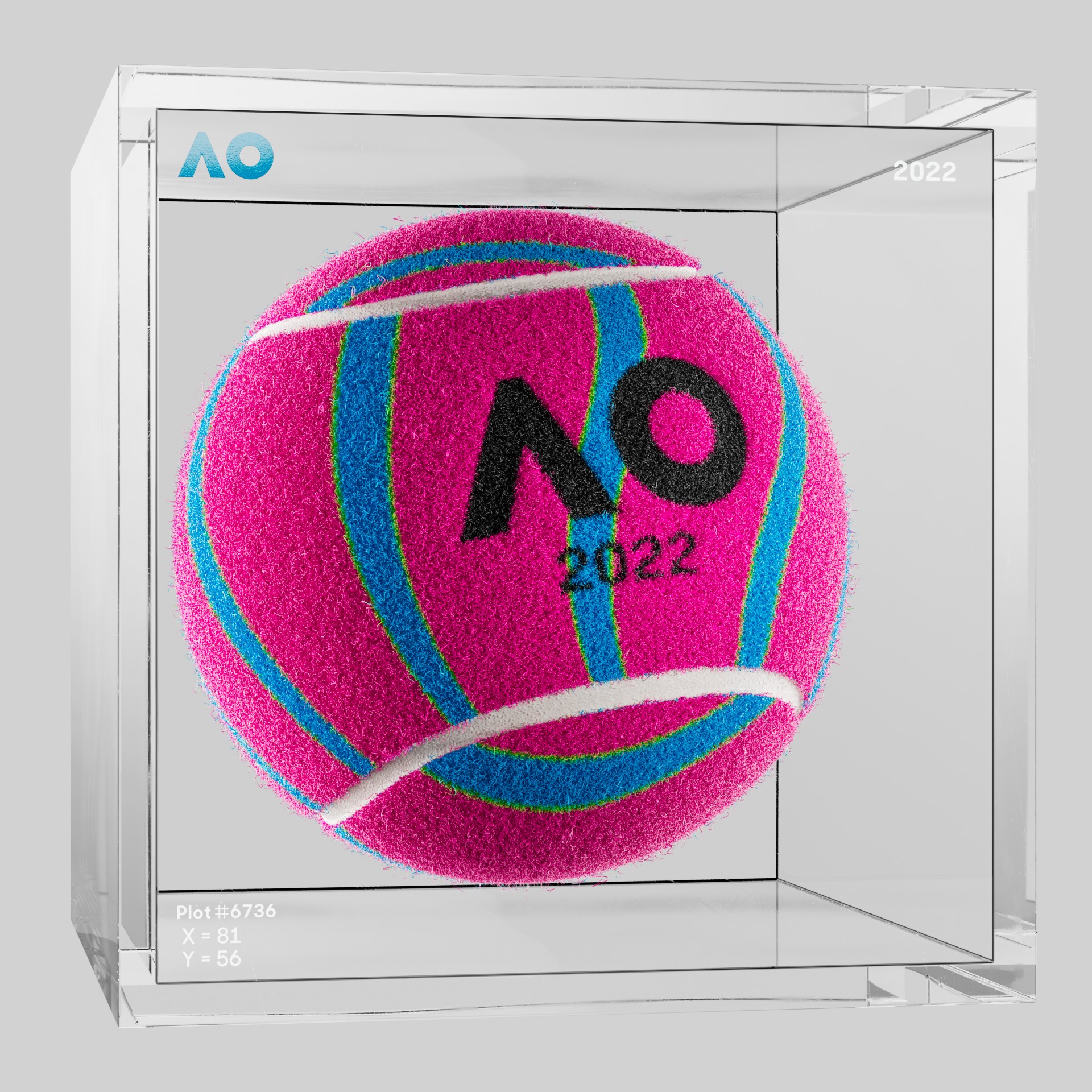 The Australian Open - The Australian Open Art Ball - AO Art Ball #6669 - NFT # 6669