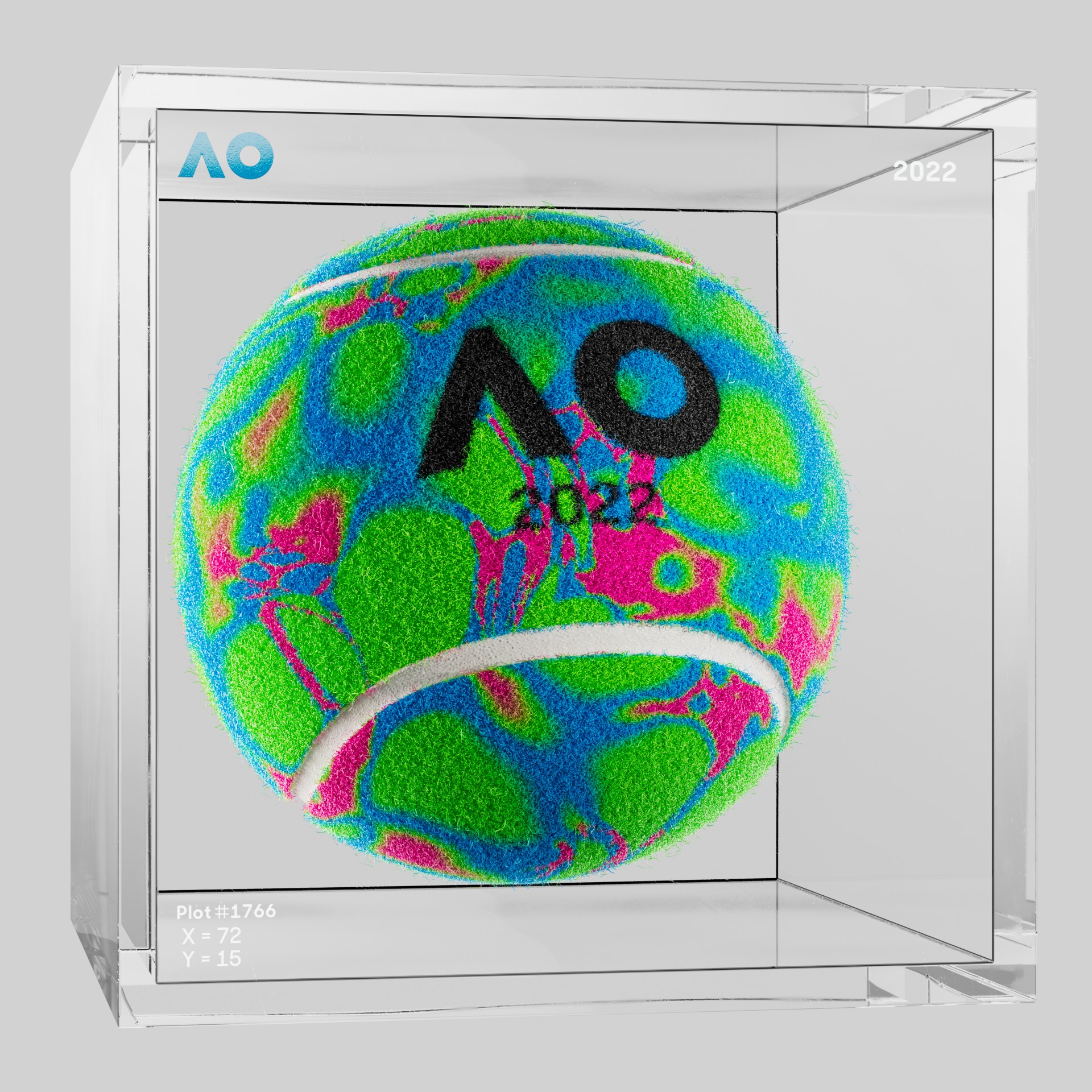 The Australian Open - The Australian Open Art Ball - AO Art Ball #667 - NFT # 667