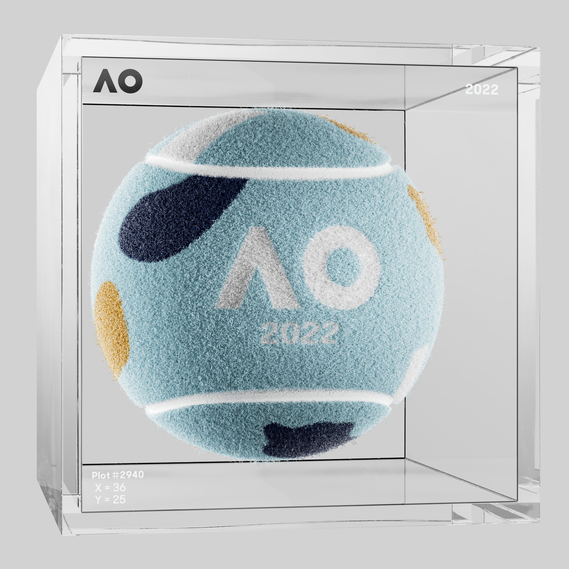The Australian Open - The Australian Open Art Ball - AO Art Ball #6670 - NFT # 6670