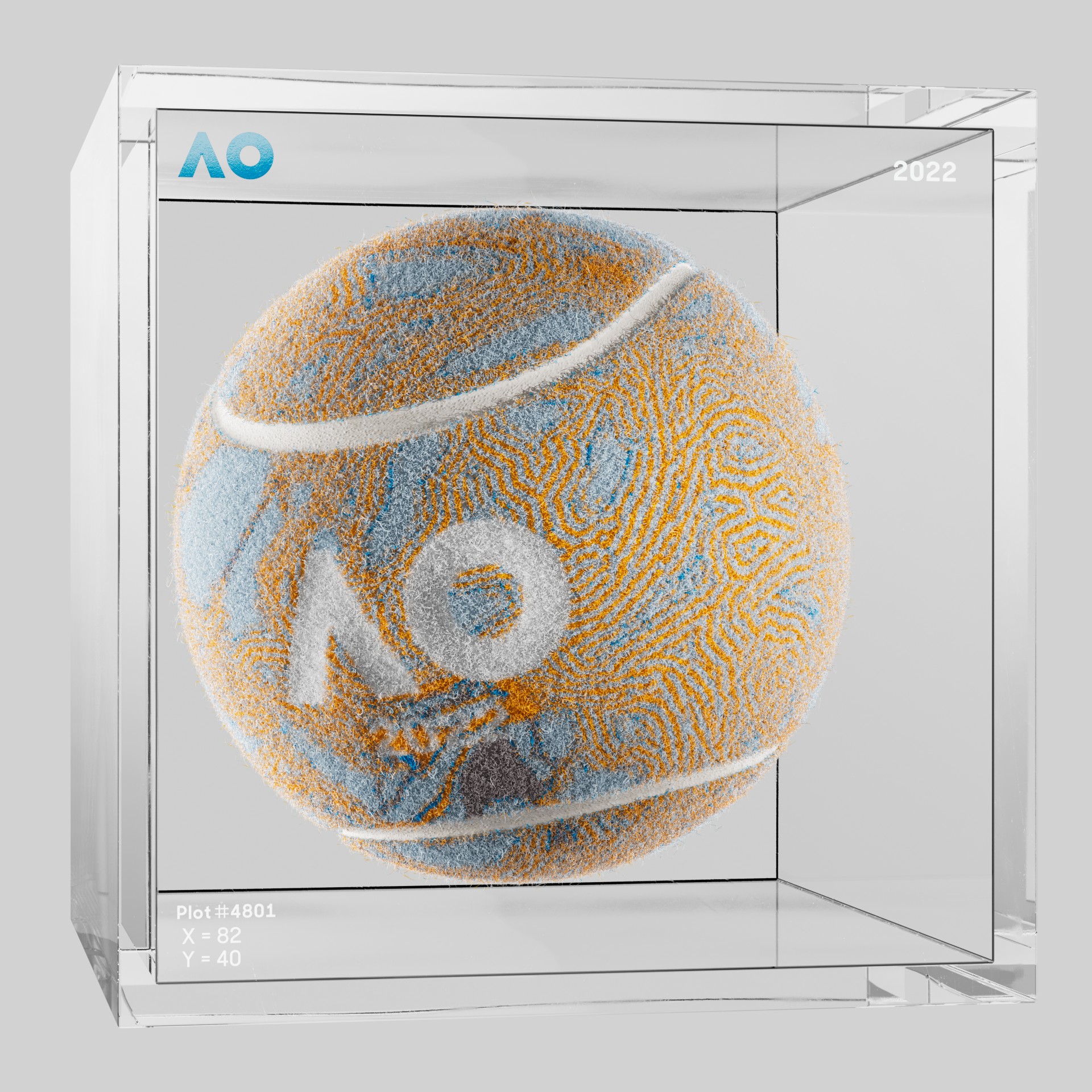 The Australian Open - The Australian Open Art Ball - AO Art Ball #6671 - NFT # 6671