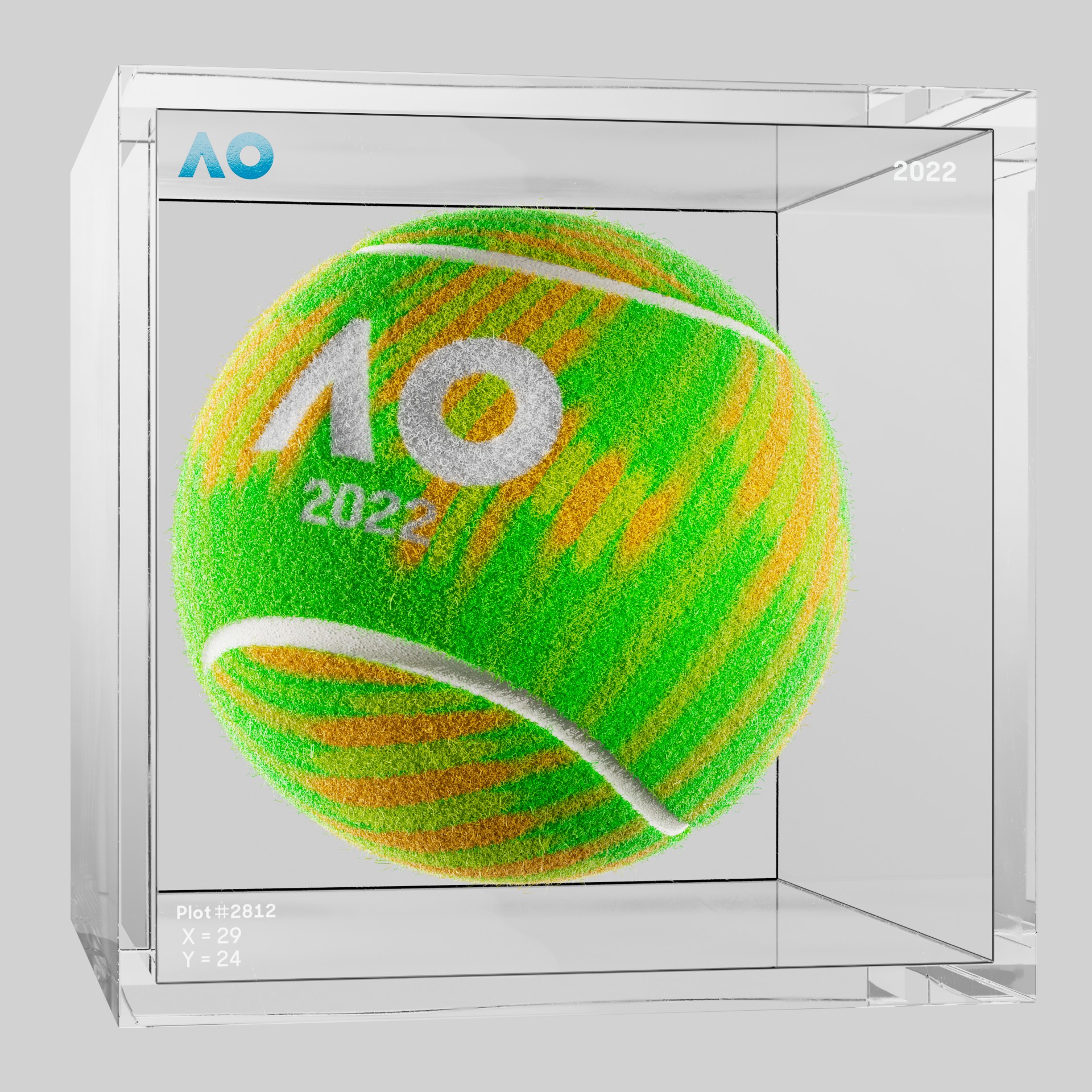 The Australian Open - The Australian Open Art Ball - AO Art Ball #6673 - NFT # 6673