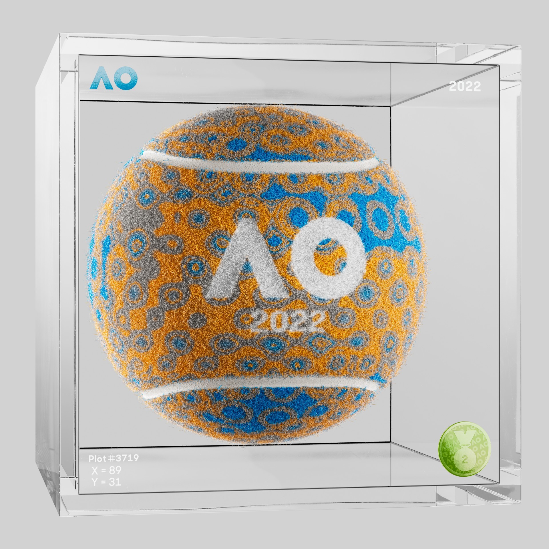 The Australian Open - The Australian Open Art Ball - AO Art Ball #6675 - NFT # 6675