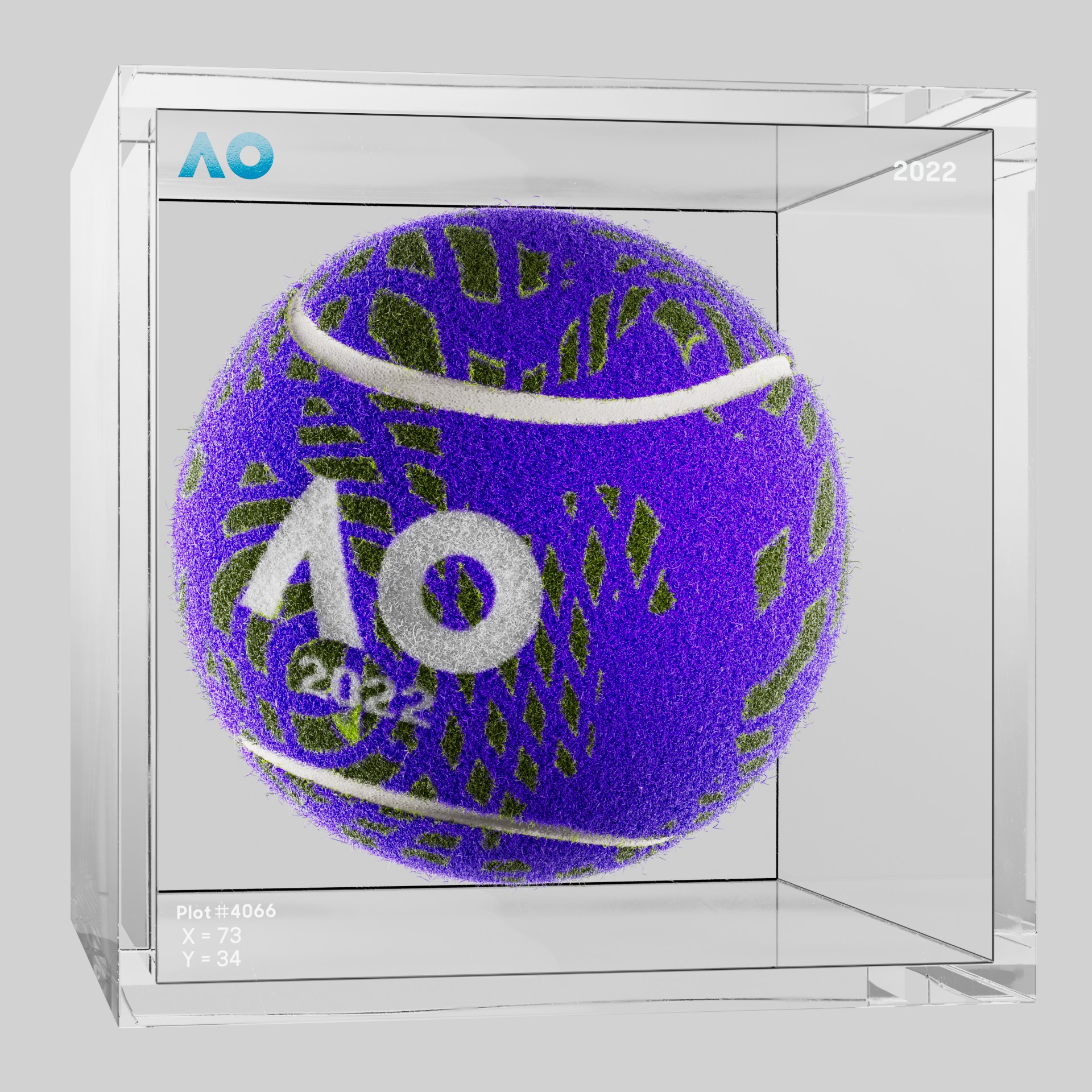 The Australian Open - The Australian Open Art Ball - AO Art Ball #6677 - NFT # 6677