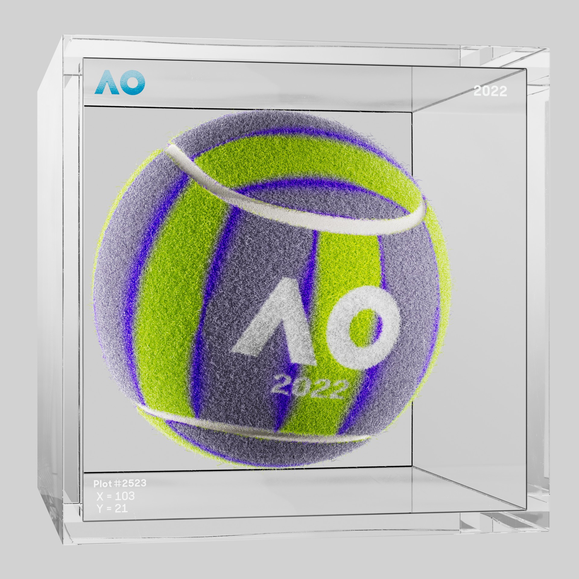 The Australian Open - The Australian Open Art Ball - AO Art Ball #6678 - NFT # 6678