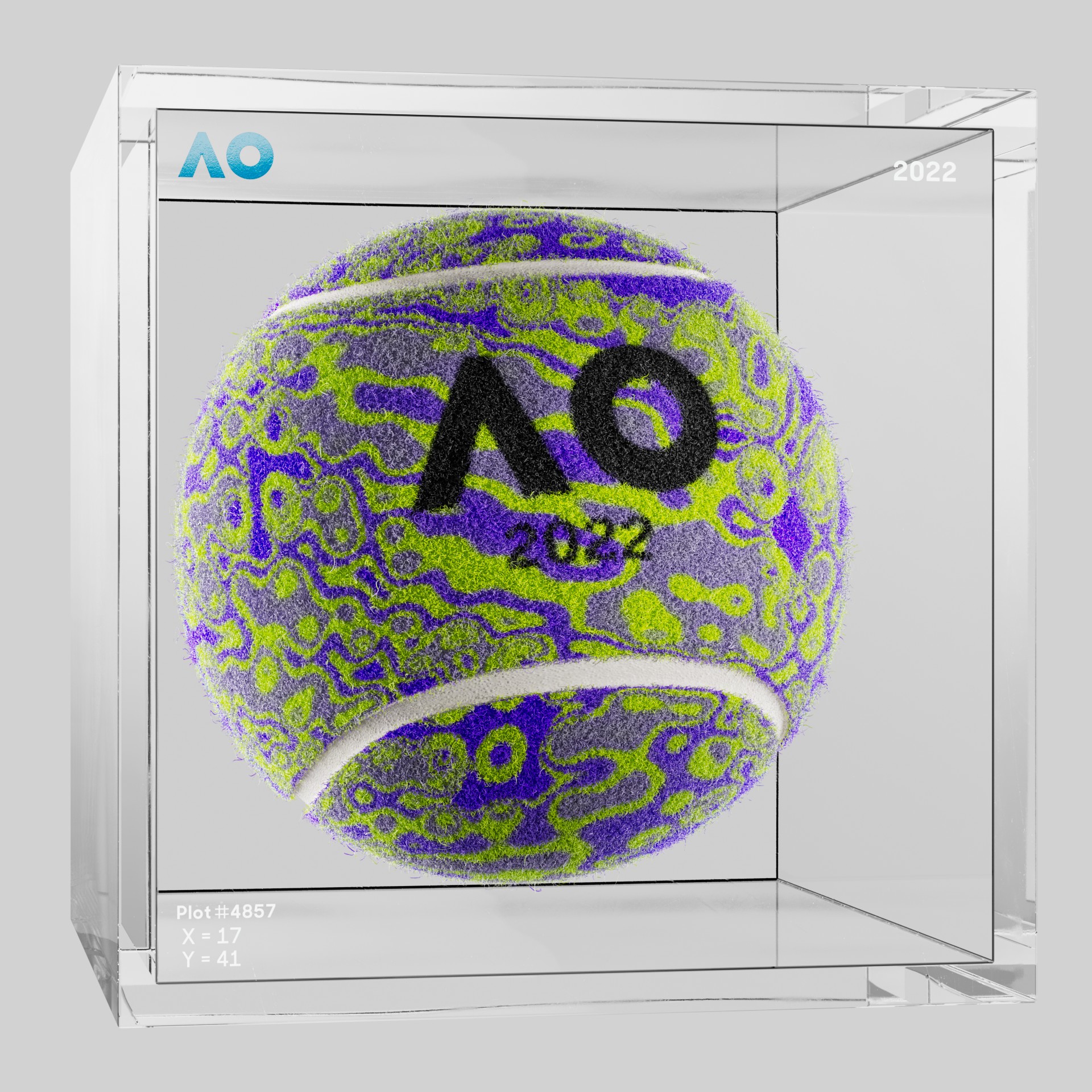 The Australian Open - The Australian Open Art Ball - AO Art Ball #6679 - NFT # 6679