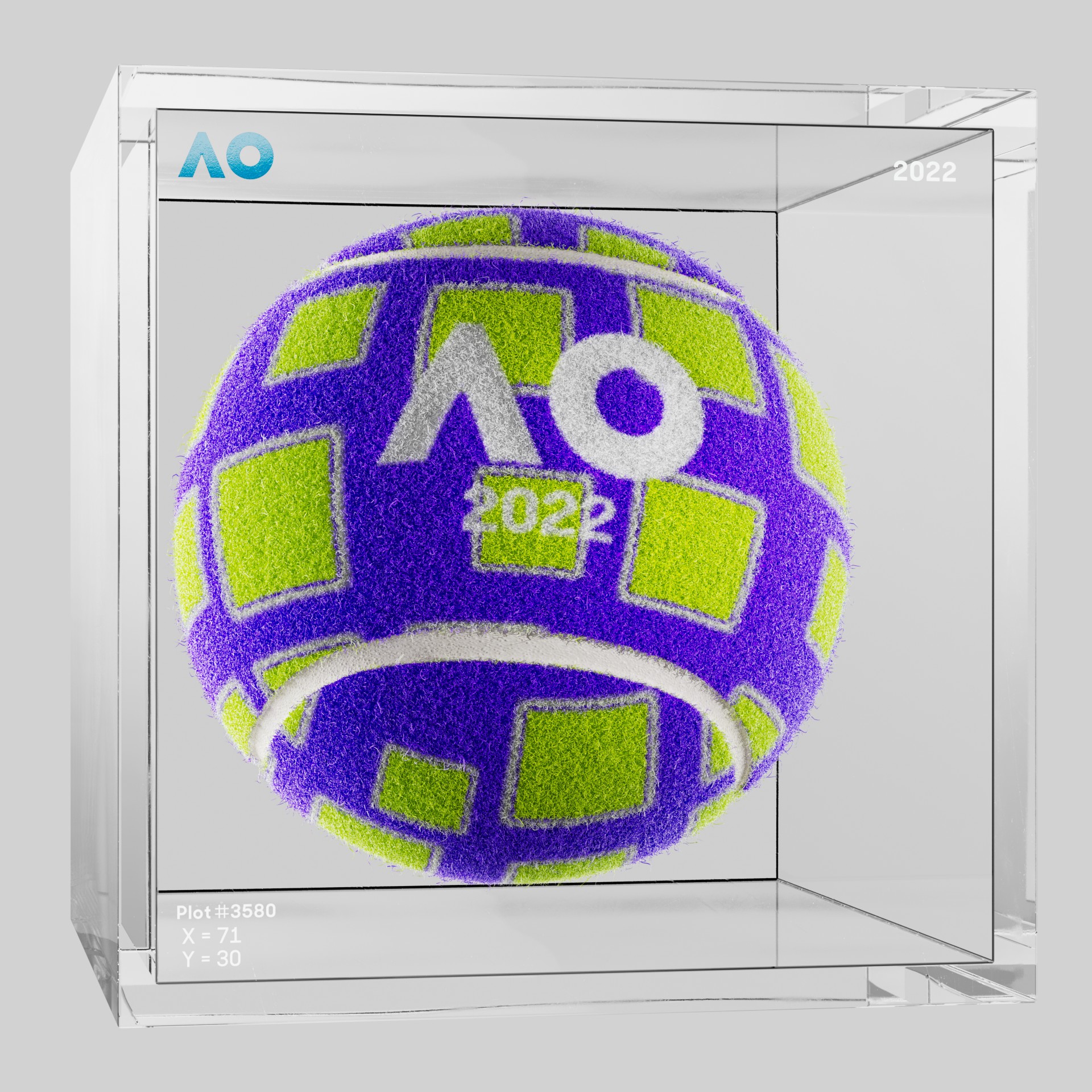 The Australian Open - The Australian Open Art Ball - AO Art Ball #668 - NFT # 668