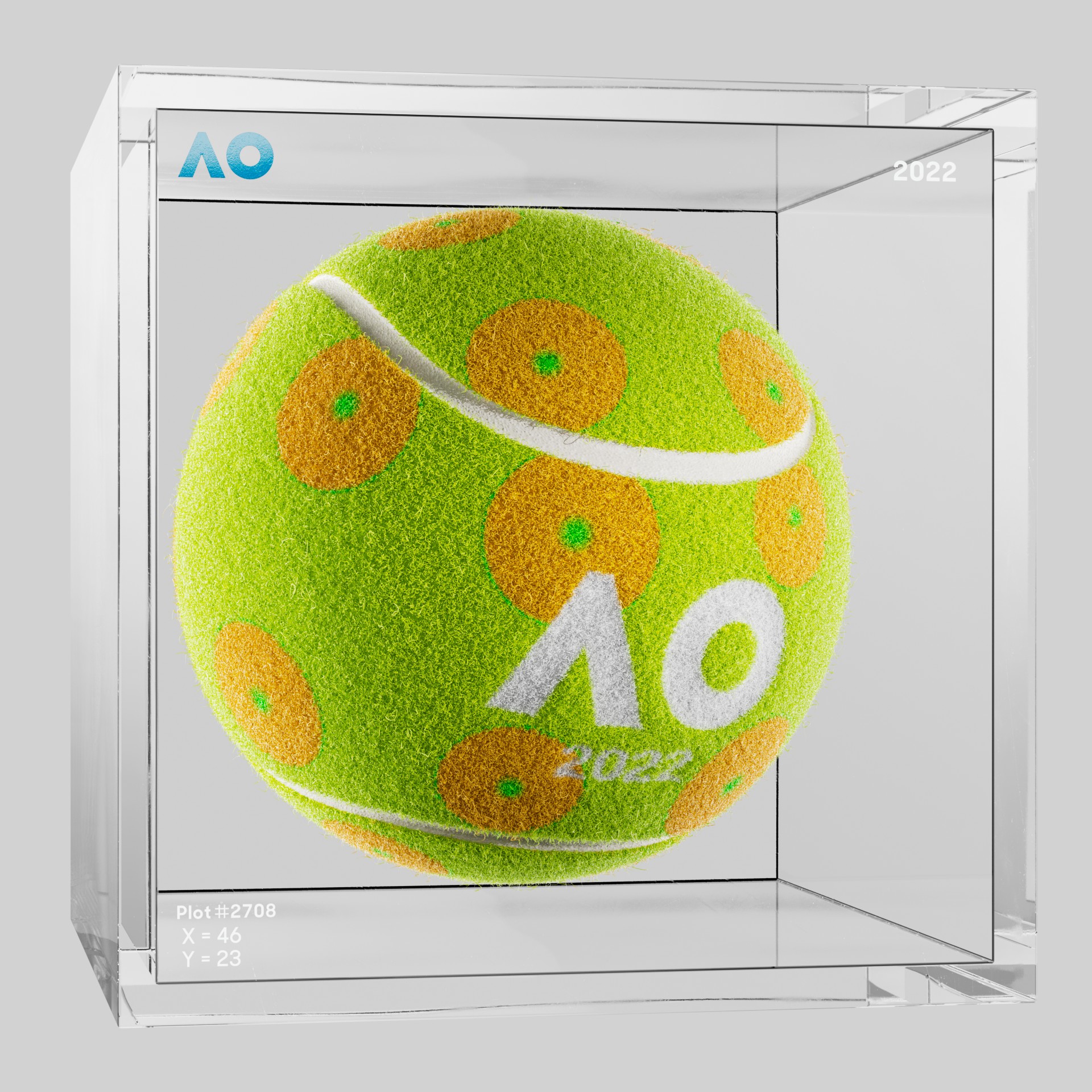 The Australian Open - The Australian Open Art Ball - AO Art Ball #6680 - NFT # 6680