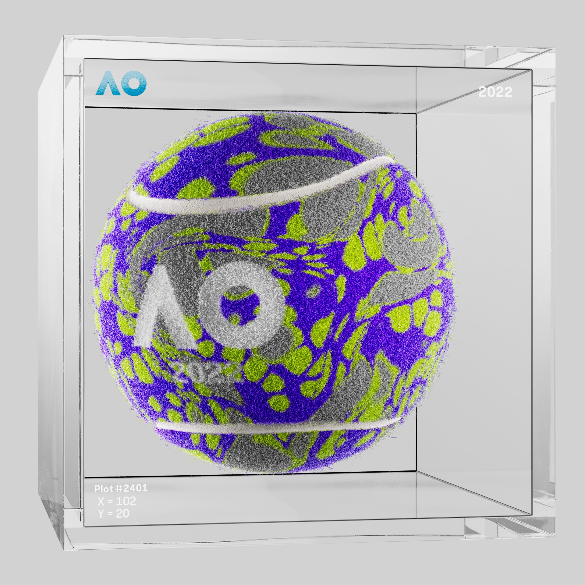 The Australian Open - The Australian Open Art Ball - AO Art Ball #6681 - NFT # 6681