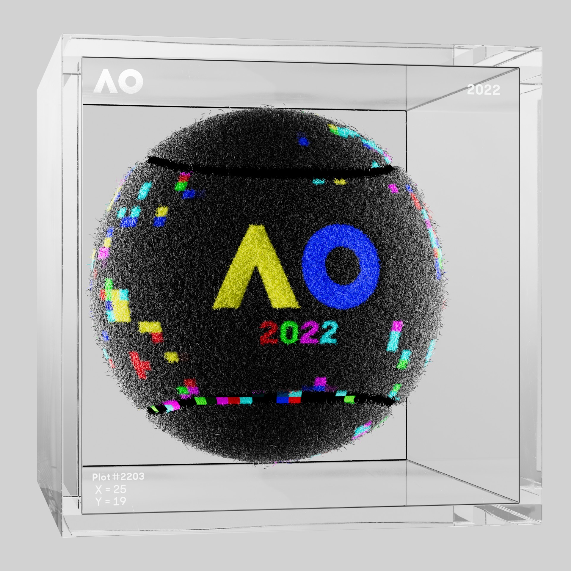 The Australian Open - The Australian Open Art Ball - AO Art Ball #6684 - NFT # 6684