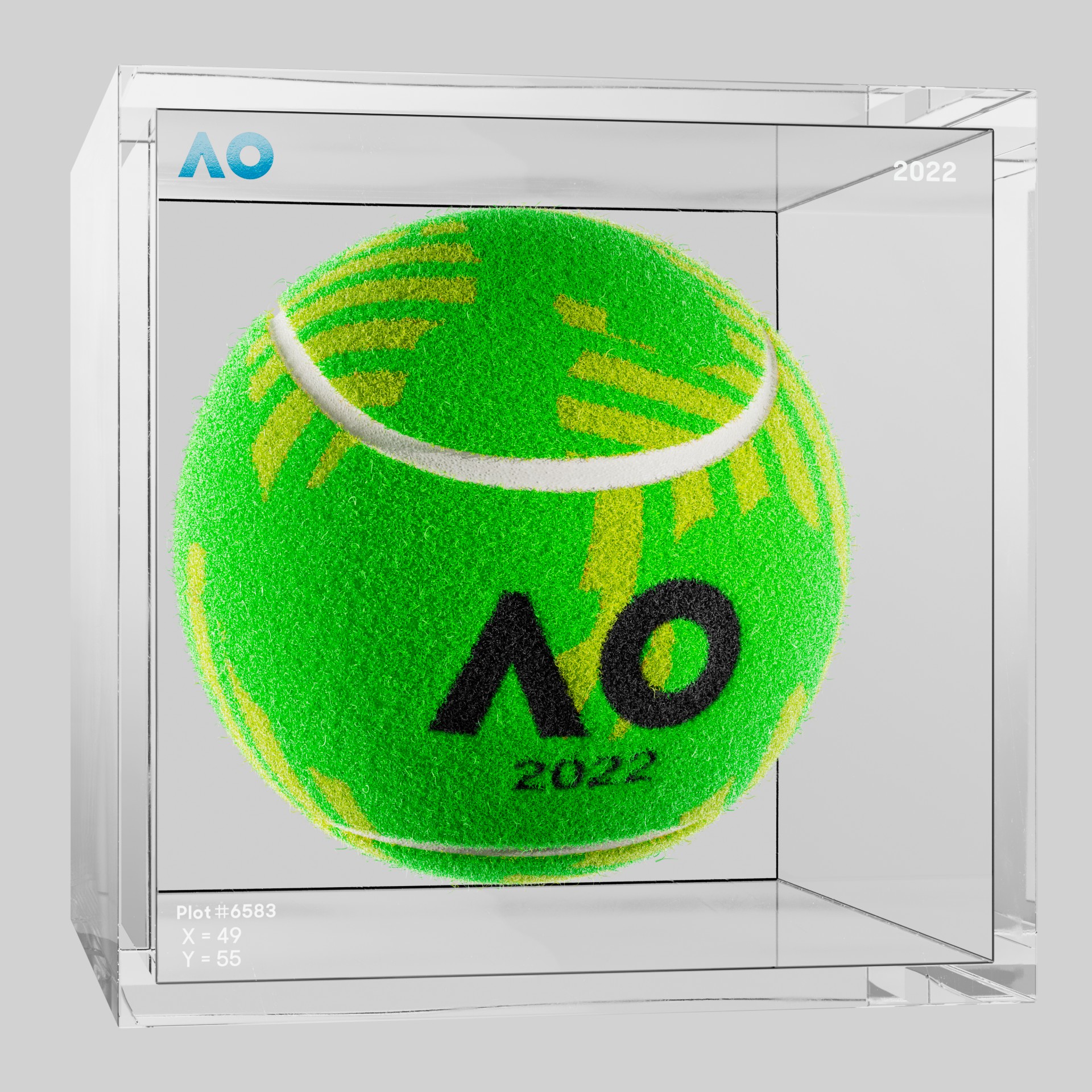 The Australian Open - The Australian Open Art Ball - AO Art Ball #6685 - NFT # 6685