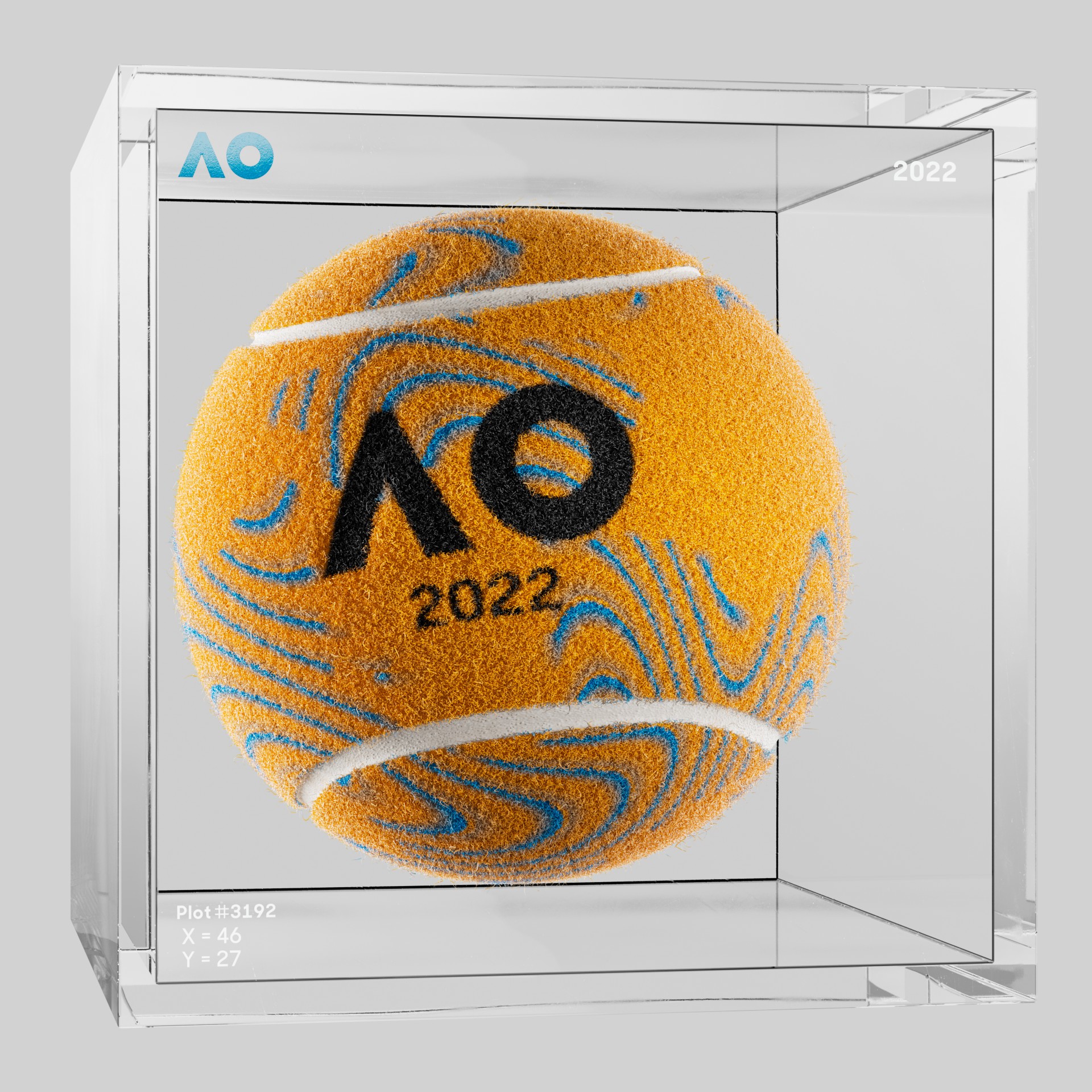 The Australian Open - The Australian Open Art Ball - AO Art Ball #6687 - NFT # 6687