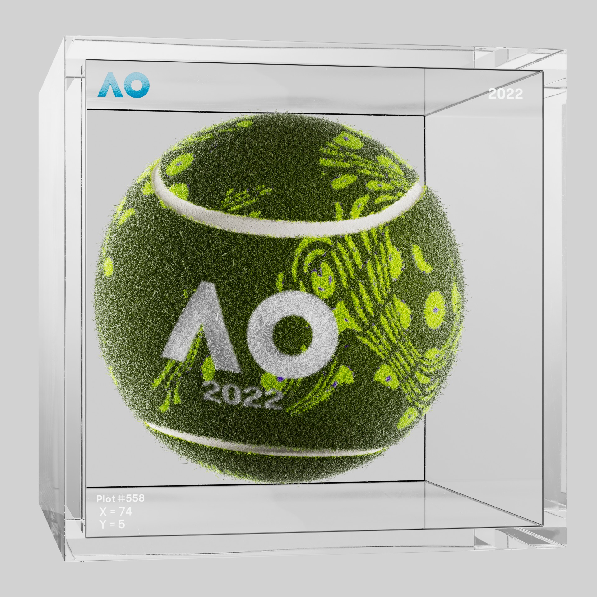 The Australian Open - The Australian Open Art Ball - AO Art Ball #669 - NFT # 669