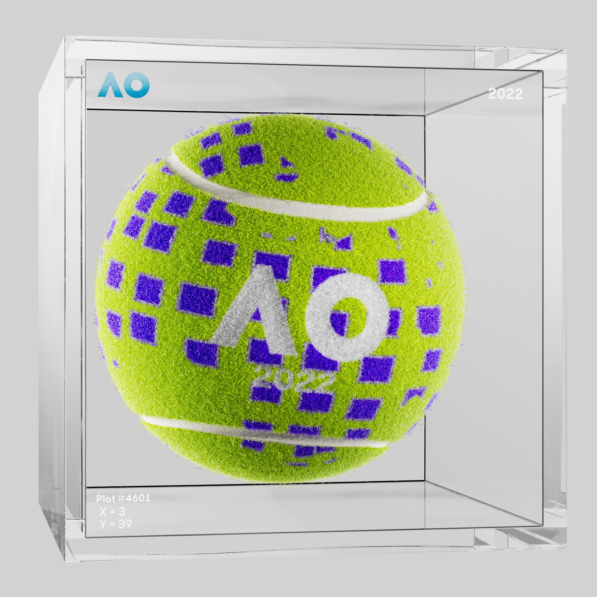 The Australian Open - The Australian Open Art Ball - AO Art Ball #6690 - NFT # 6690