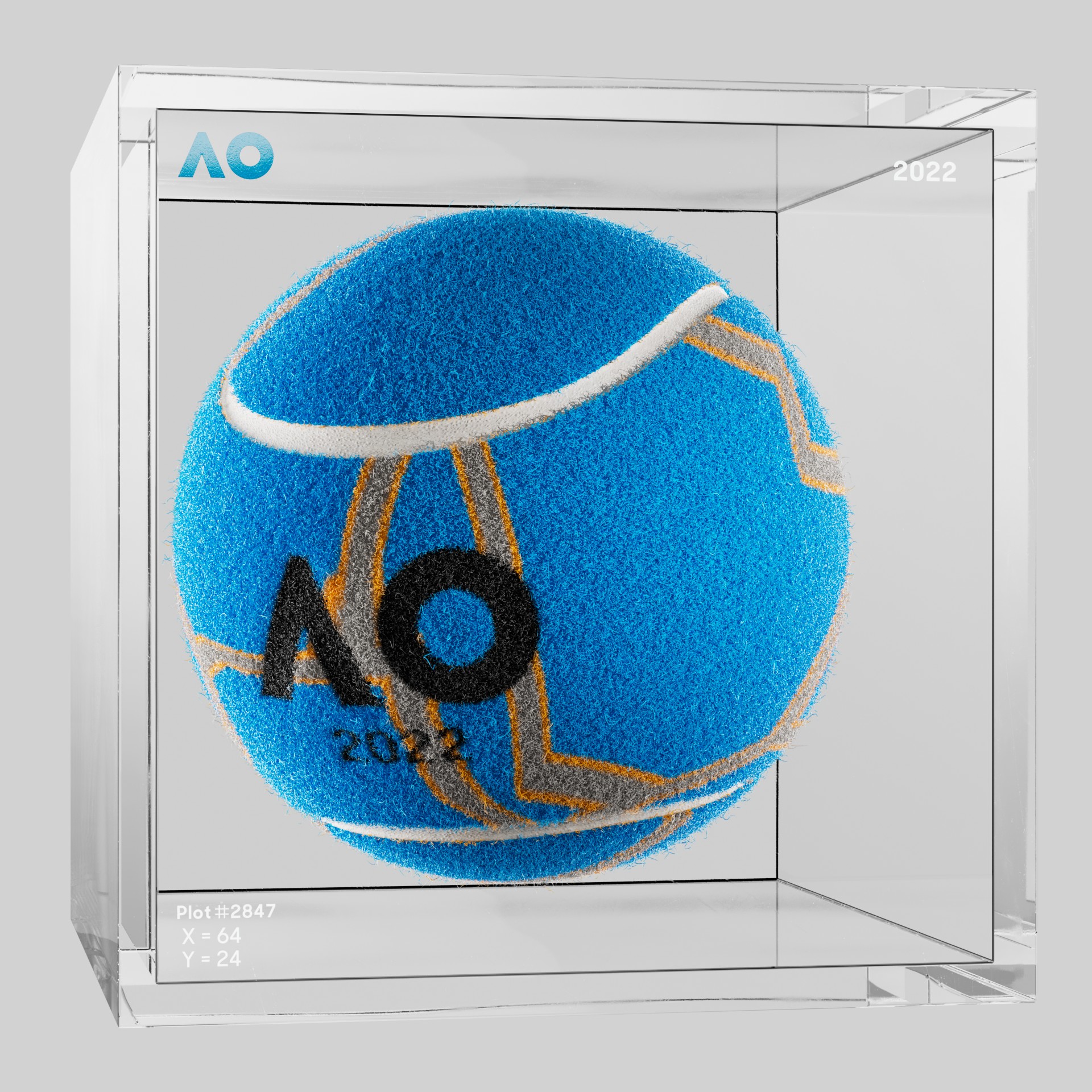 The Australian Open - The Australian Open Art Ball - AO Art Ball #6691 - NFT # 6691