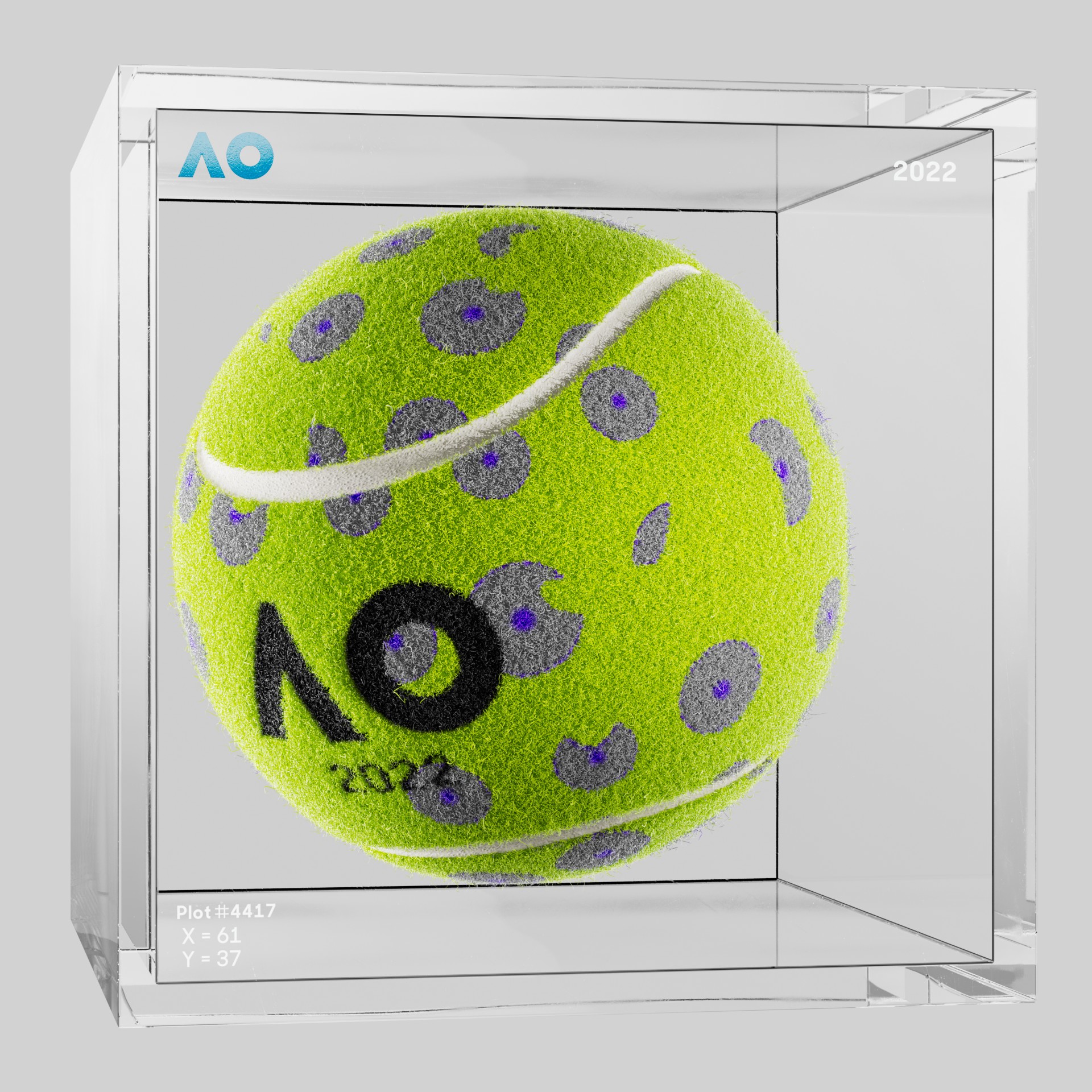 The Australian Open - The Australian Open Art Ball - AO Art Ball #6692 - NFT # 6692