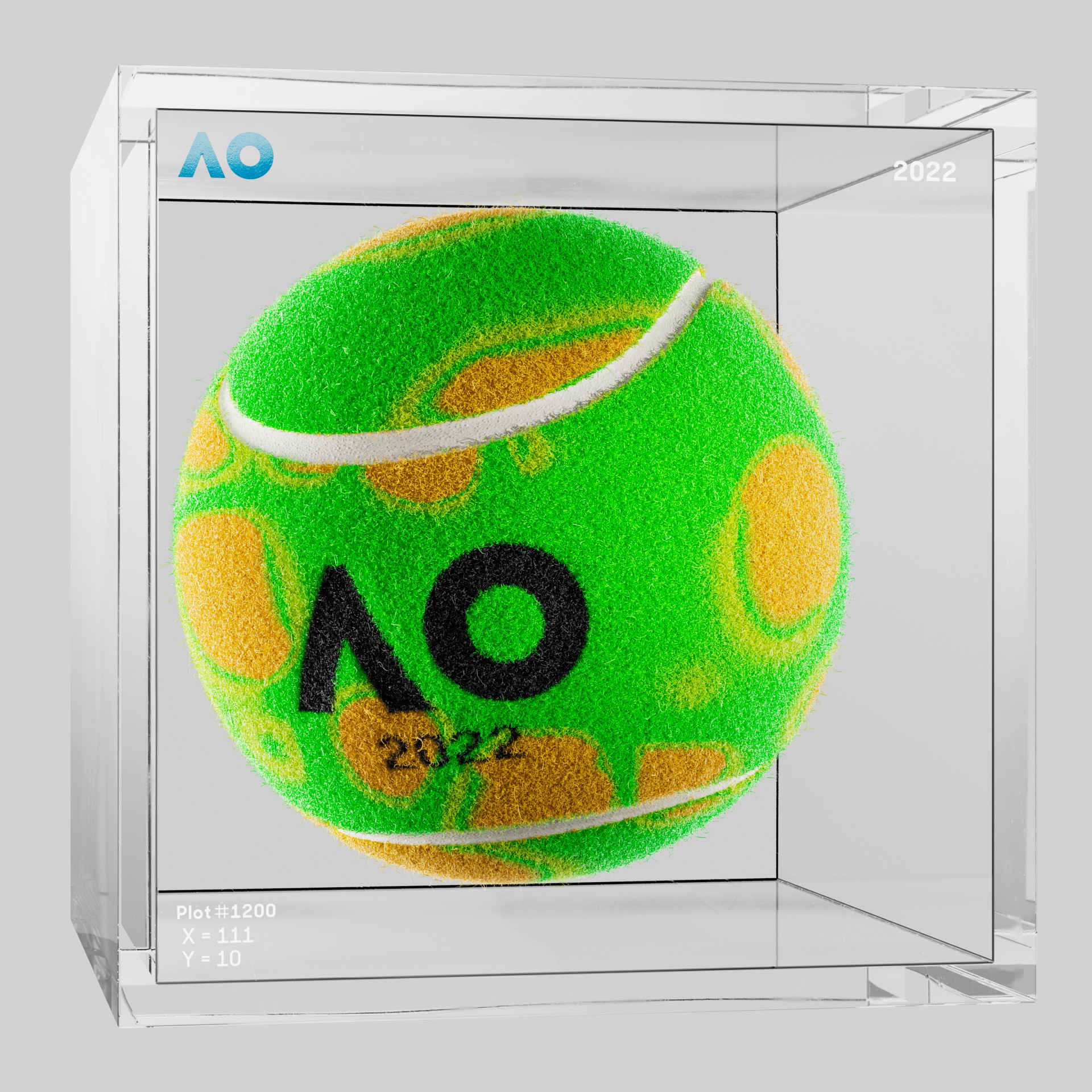 The Australian Open - The Australian Open Art Ball - AO Art Ball #6693 - NFT # 6693