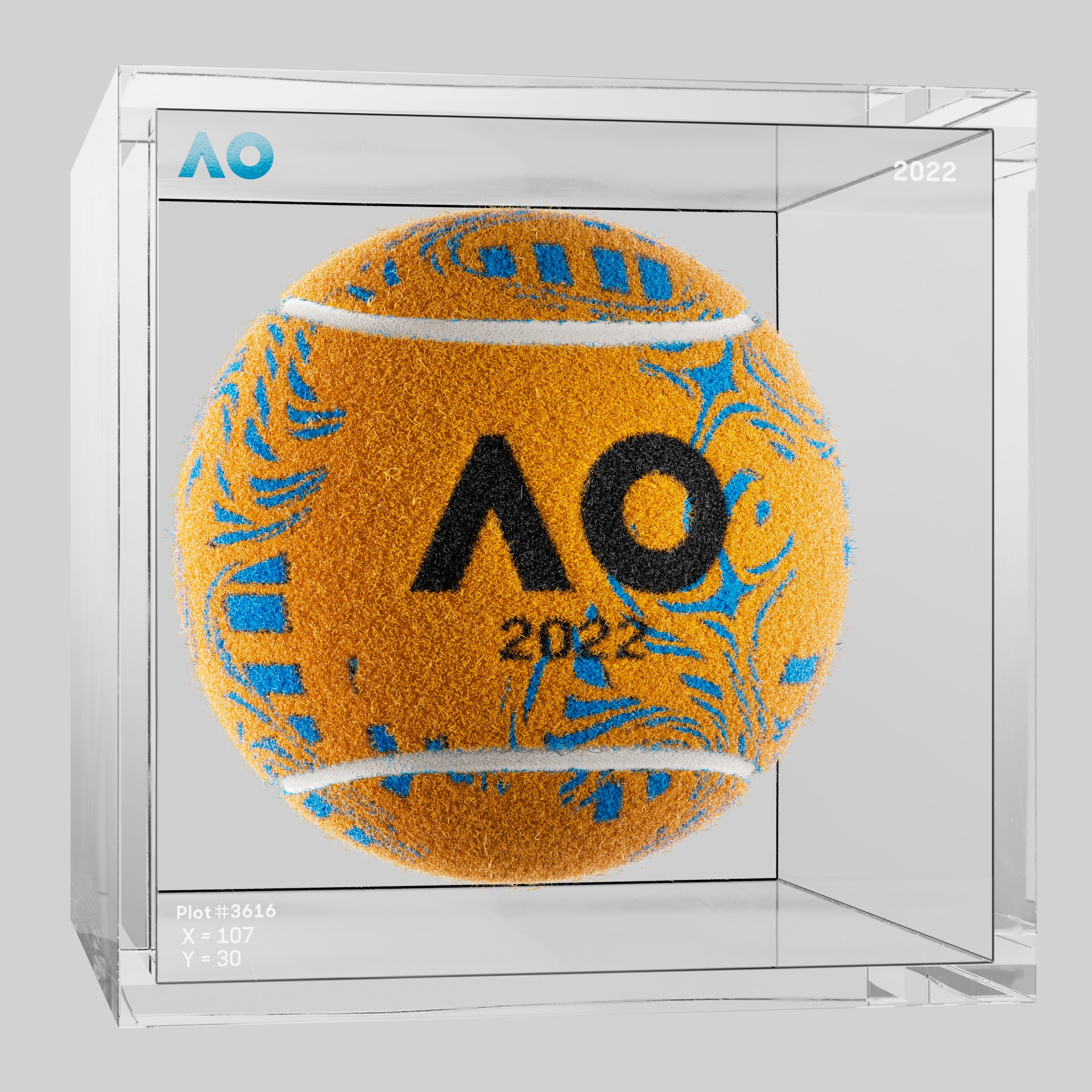 The Australian Open - The Australian Open Art Ball - AO Art Ball #6694 - NFT # 6694