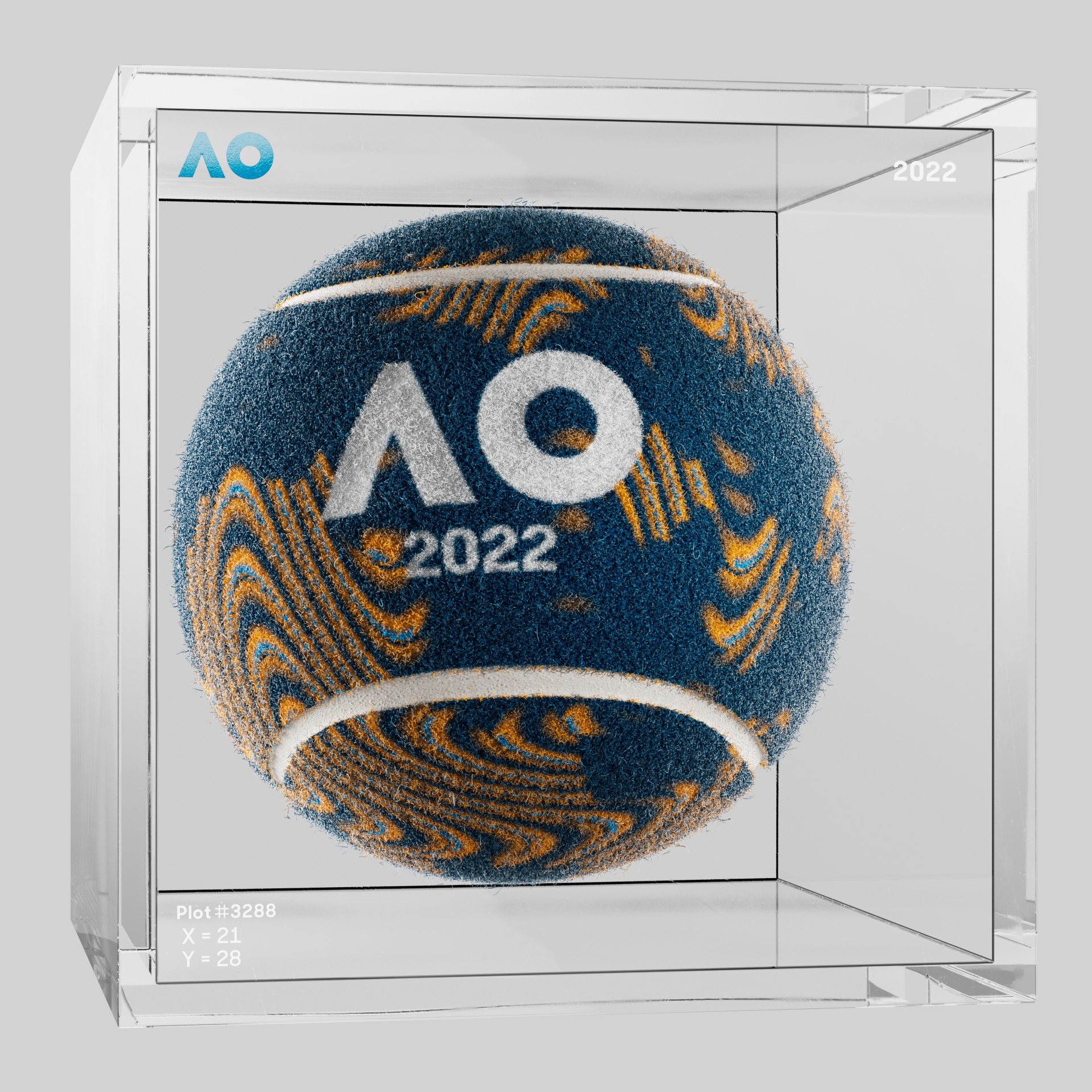 The Australian Open - The Australian Open Art Ball - AO Art Ball #6695 - NFT # 6695