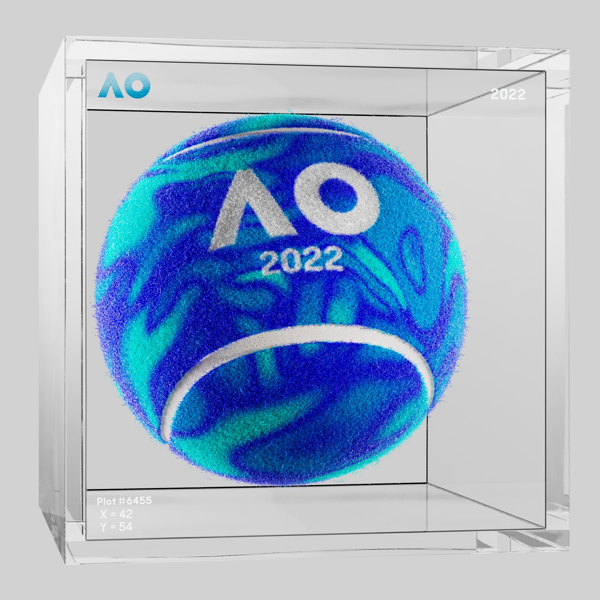 The Australian Open - The Australian Open Art Ball - AO Art Ball #6698 - NFT # 6698