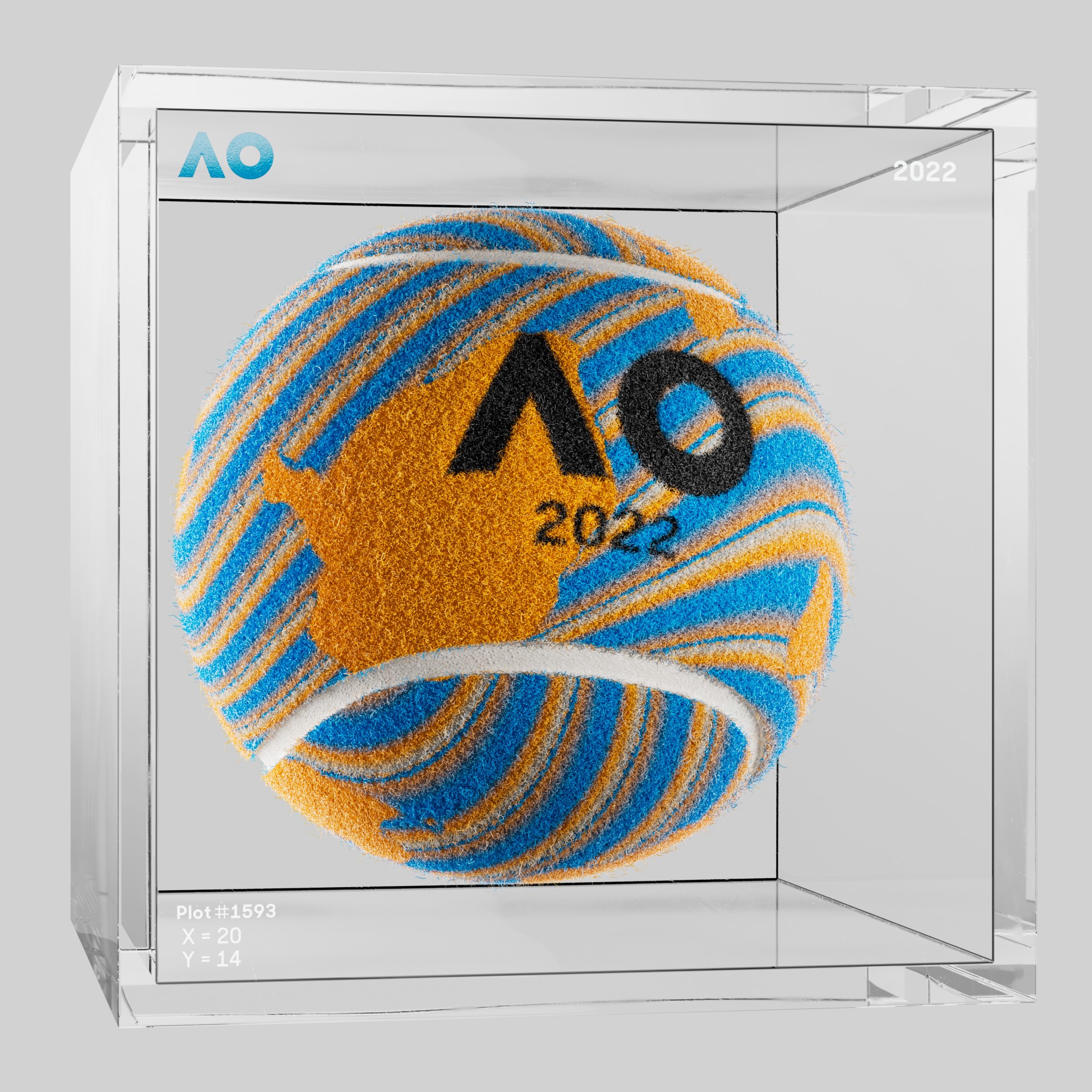 The Australian Open - The Australian Open Art Ball - AO Art Ball #6699 - NFT # 6699
