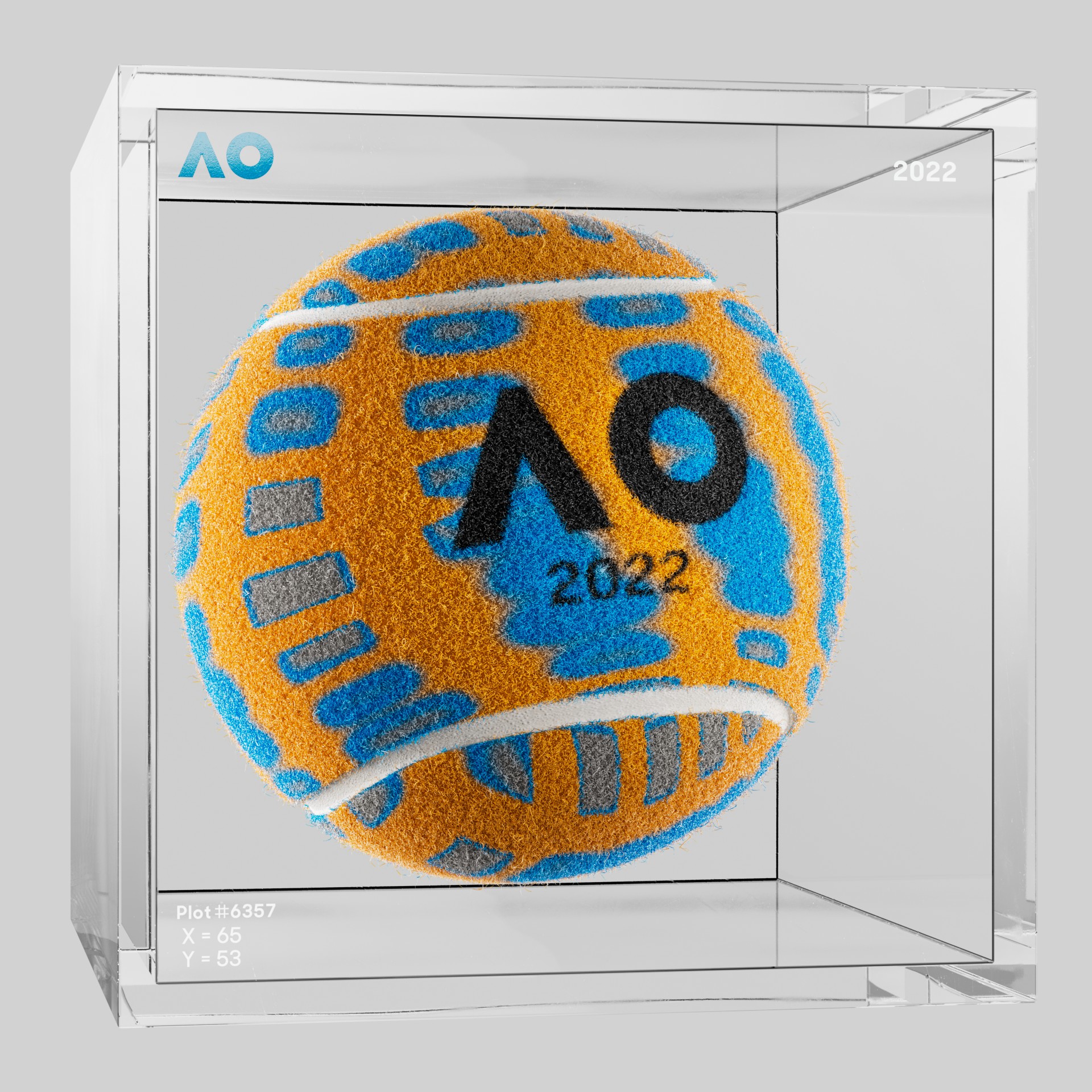 The Australian Open - The Australian Open Art Ball - AO Art Ball #67 - NFT # 67