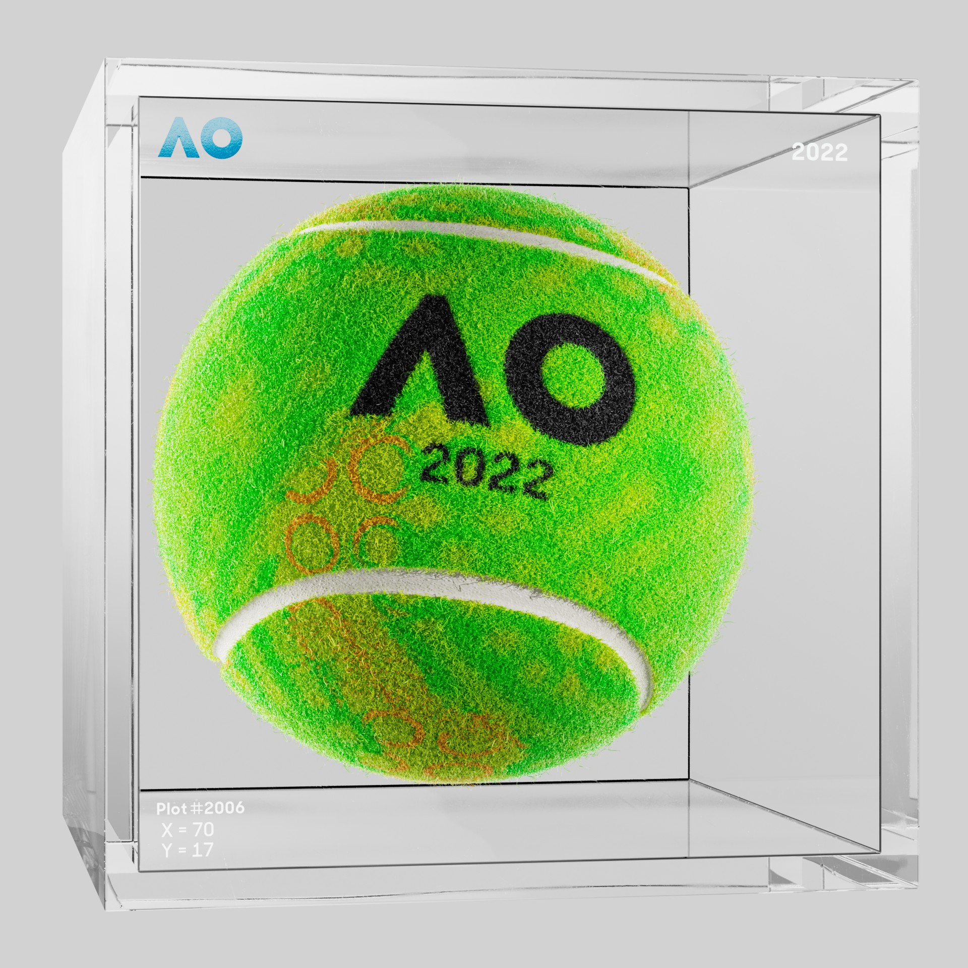 The Australian Open - The Australian Open Art Ball - AO Art Ball #6700 - NFT # 6700