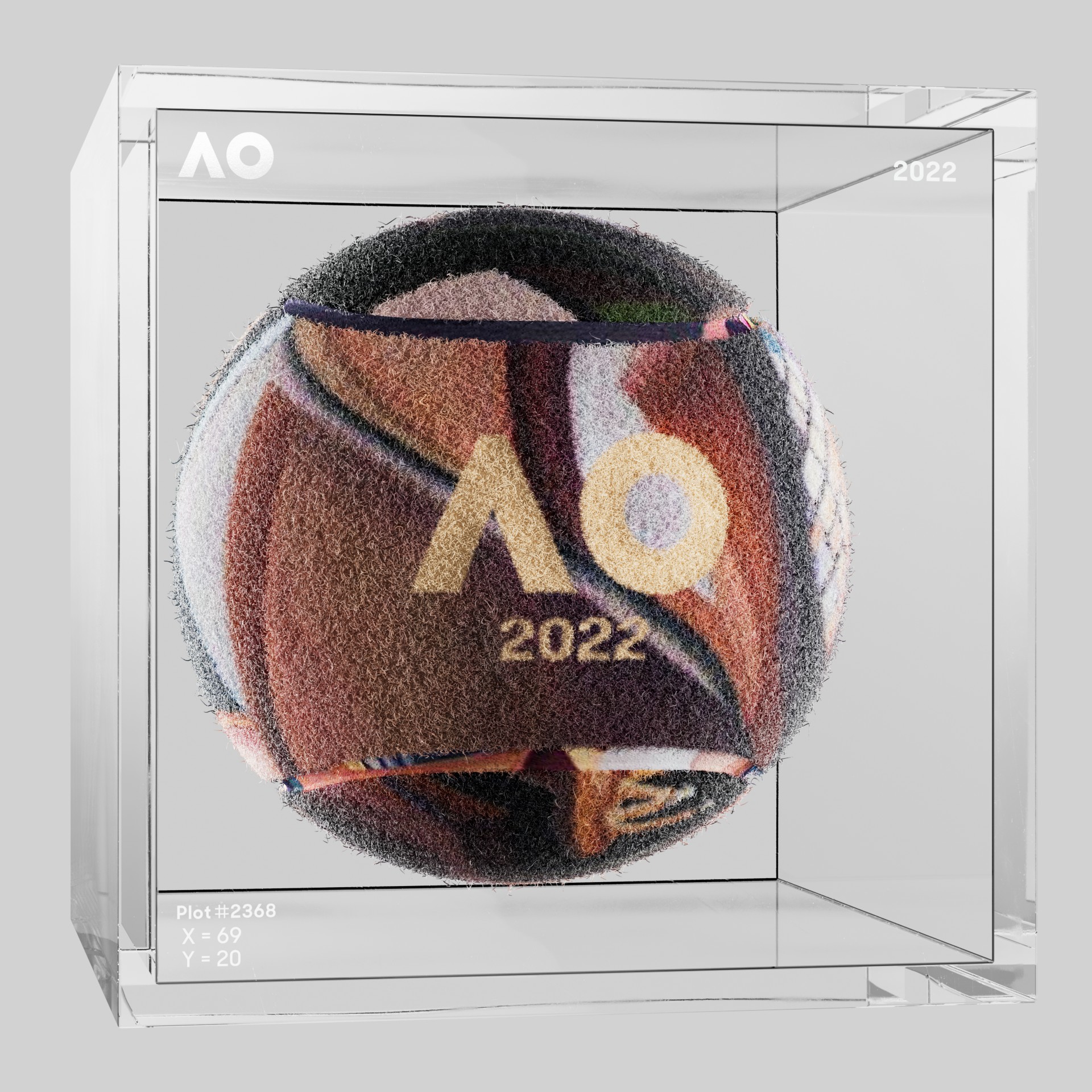 The Australian Open - The Australian Open Art Ball - AO Art Ball #6701 - NFT # 6701