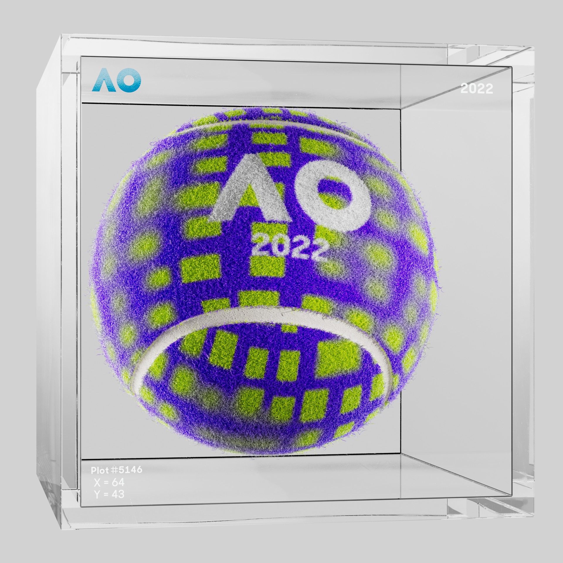 The Australian Open - The Australian Open Art Ball - AO Art Ball #6703 - NFT # 6703