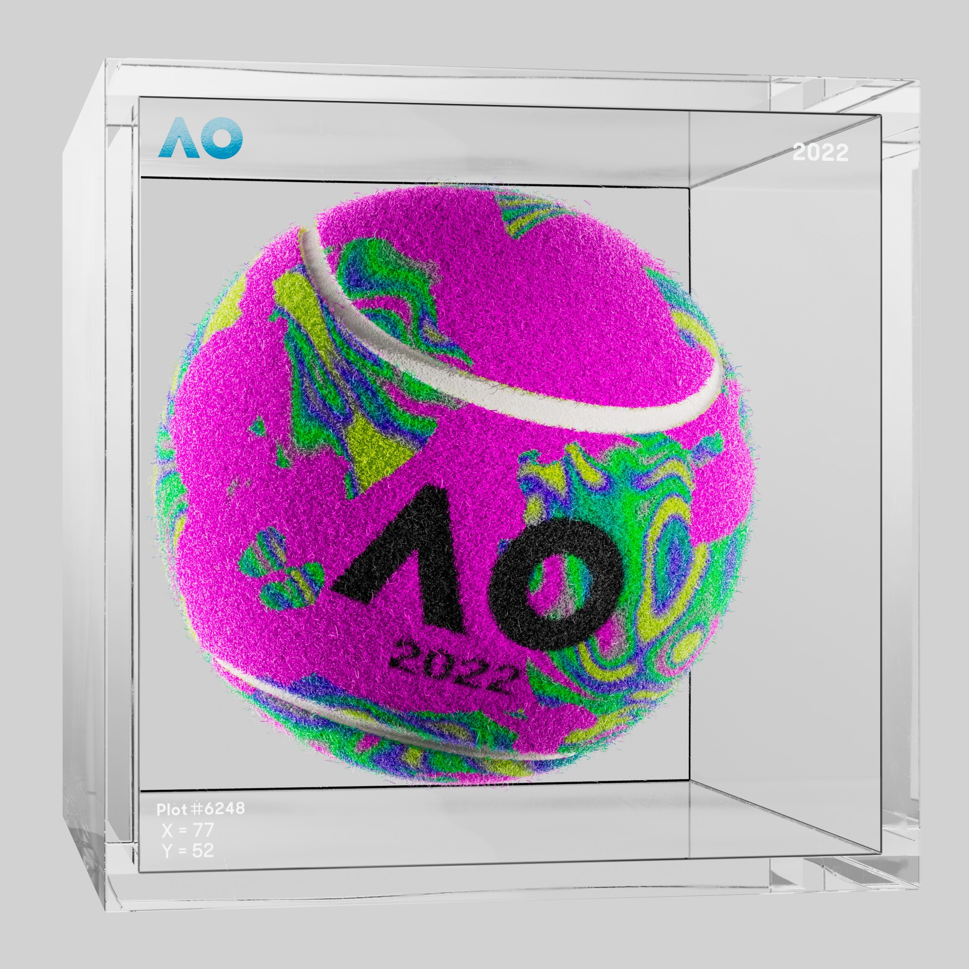 The Australian Open - The Australian Open Art Ball - AO Art Ball #6705 - NFT # 6705
