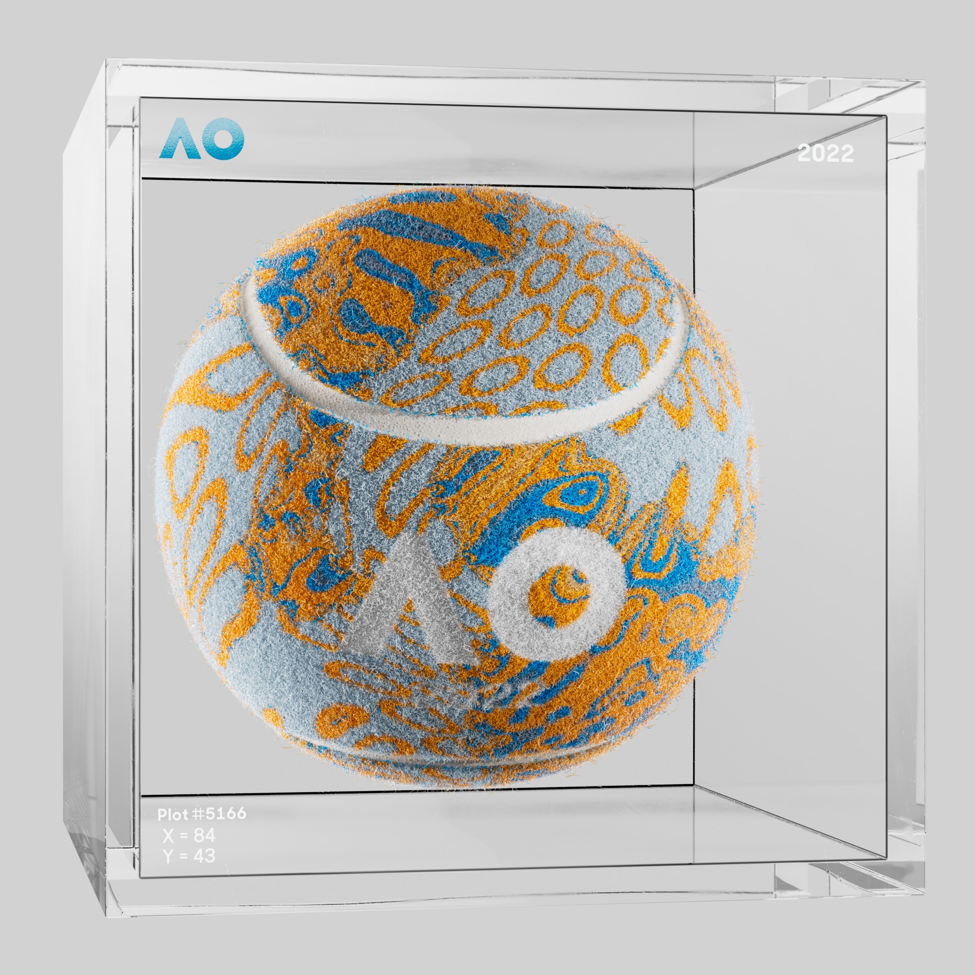 The Australian Open - The Australian Open Art Ball - AO Art Ball #6706 - NFT # 6706