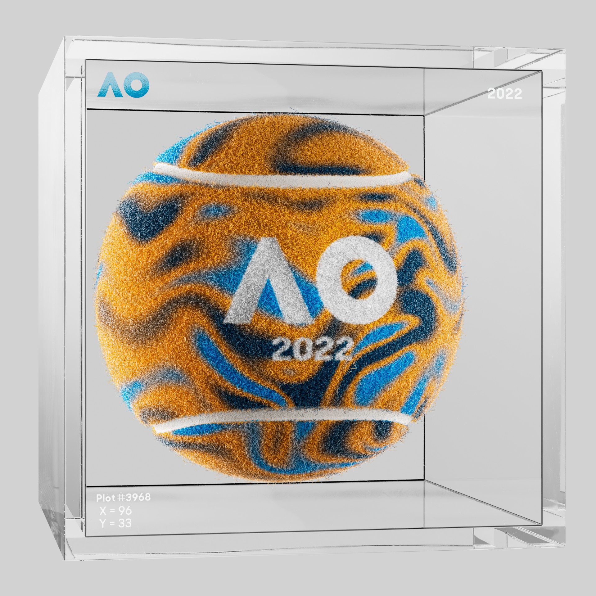 The Australian Open - The Australian Open Art Ball - AO Art Ball #6707 - NFT # 6707