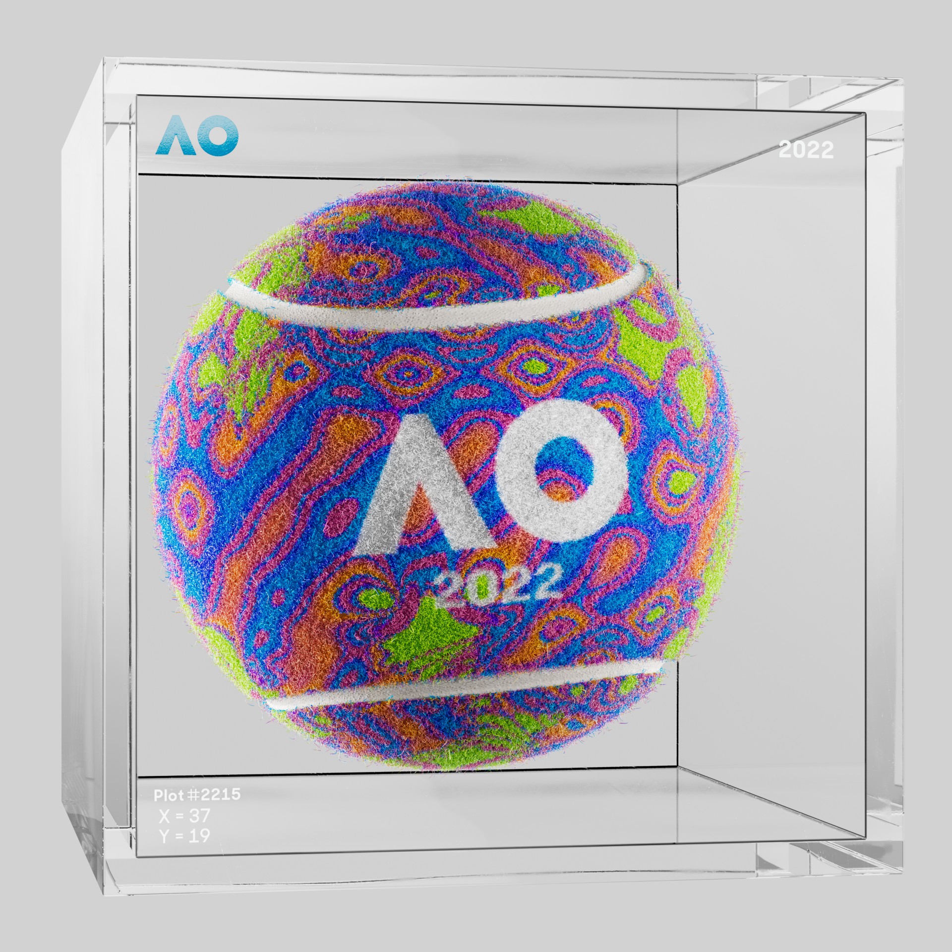 The Australian Open - The Australian Open Art Ball - AO Art Ball #6708 - NFT # 6708