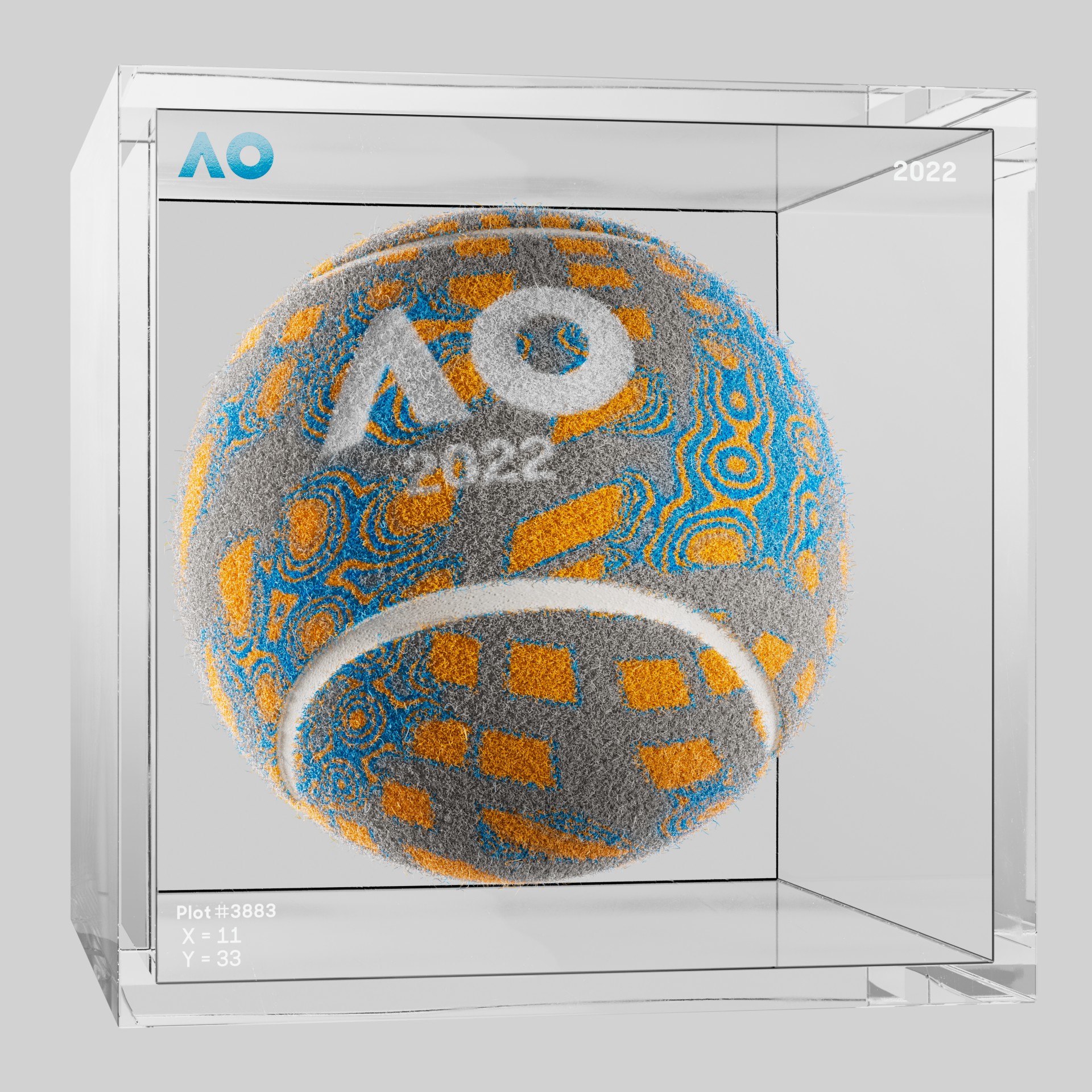 The Australian Open - The Australian Open Art Ball - AO Art Ball #6709 - NFT # 6709