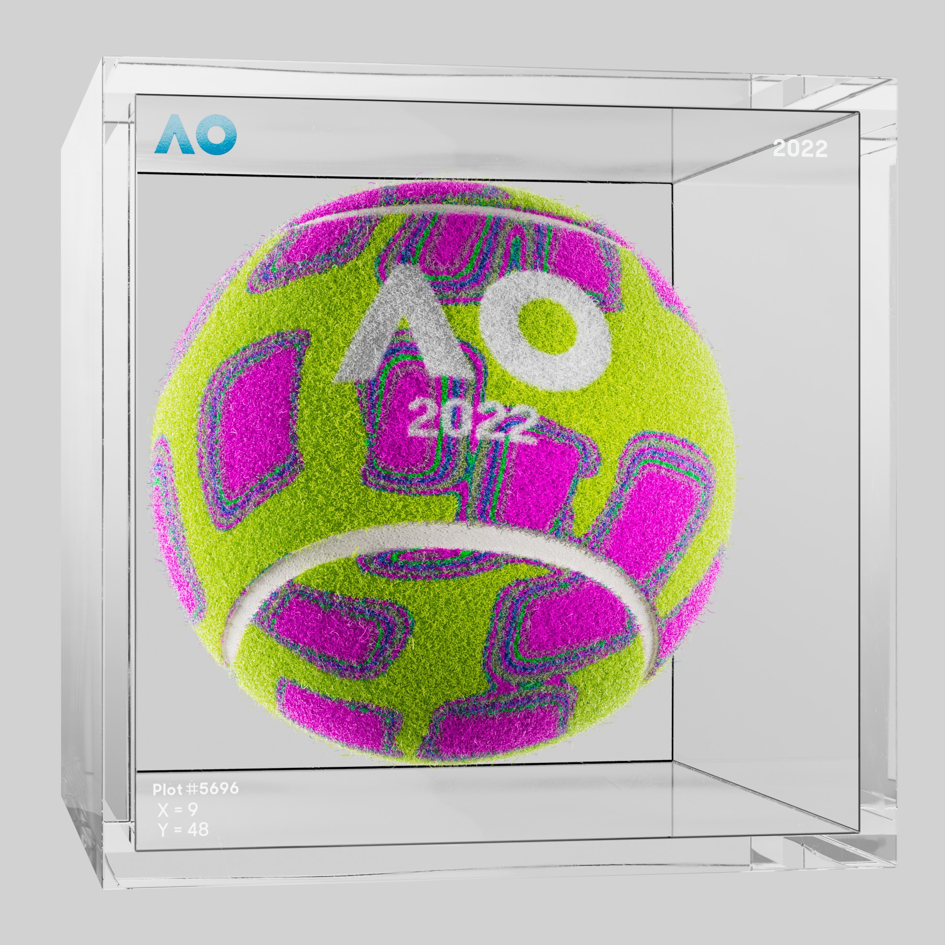 The Australian Open - The Australian Open Art Ball - AO Art Ball #6710 - NFT # 6710