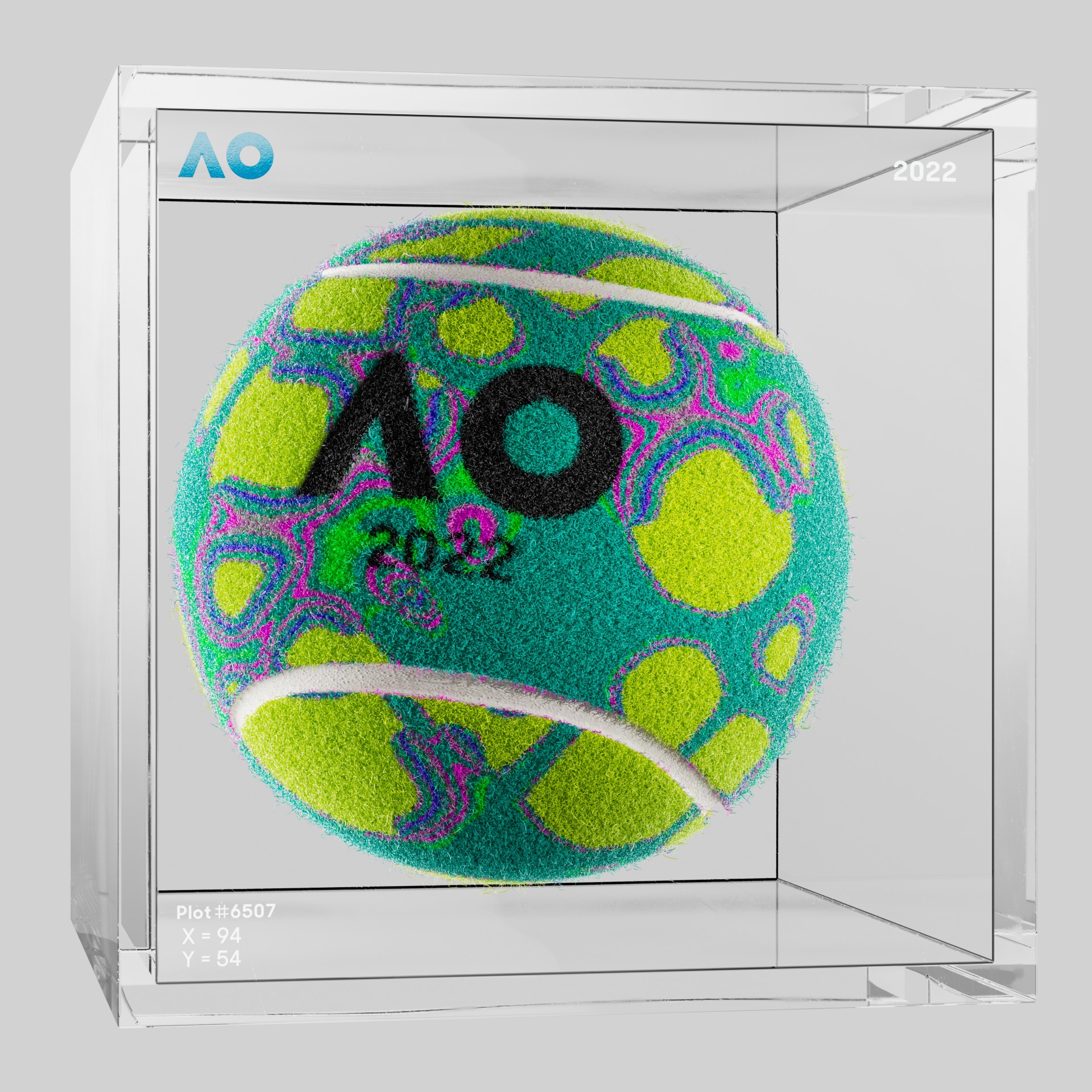 The Australian Open - The Australian Open Art Ball - AO Art Ball #6711 - NFT # 6711