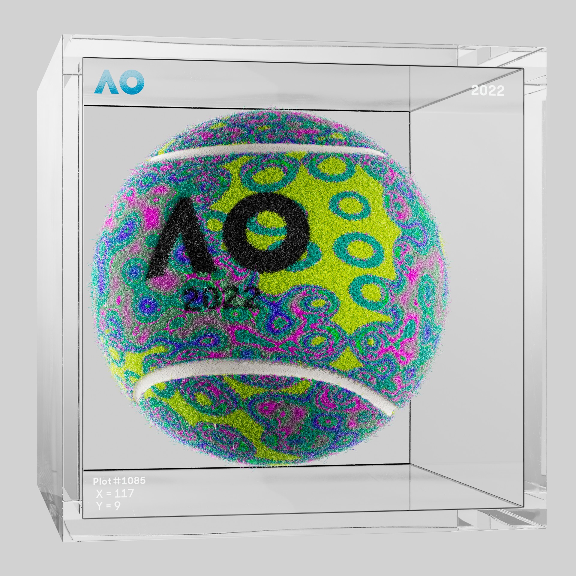 The Australian Open - The Australian Open Art Ball - AO Art Ball #6712 - NFT # 6712