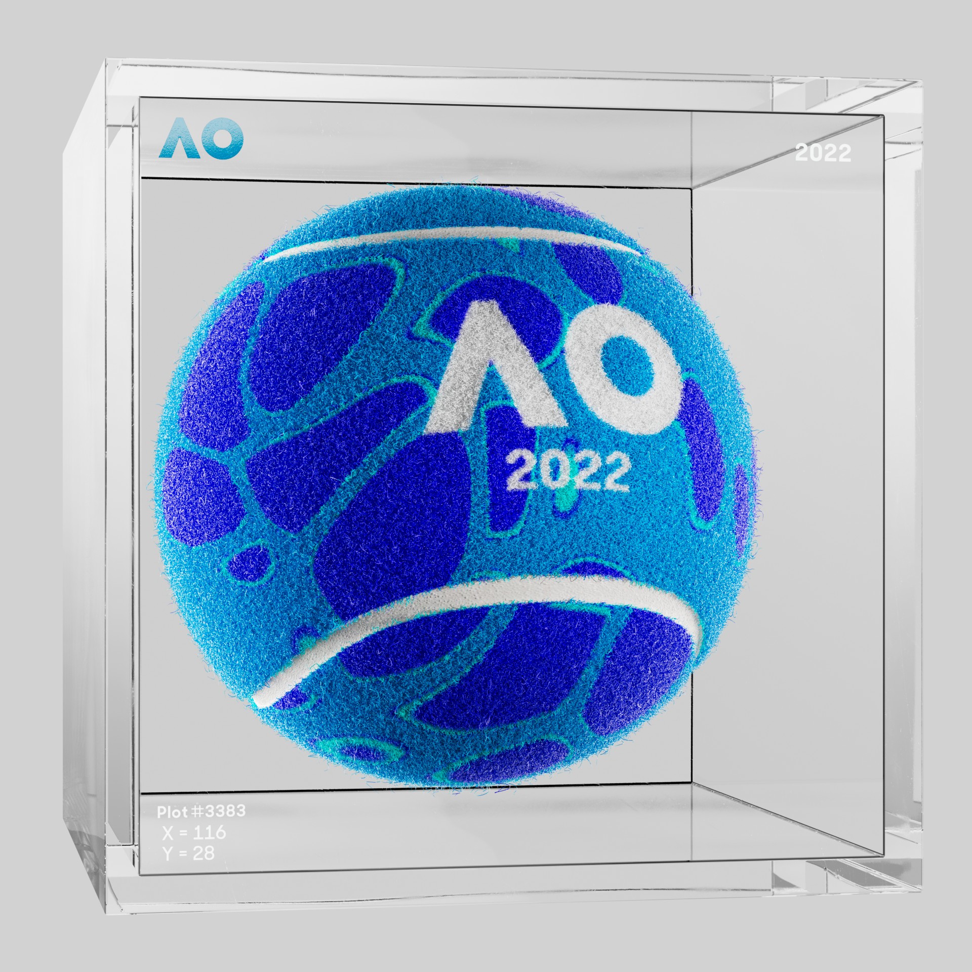 The Australian Open - The Australian Open Art Ball - AO Art Ball #6713 - NFT # 6713