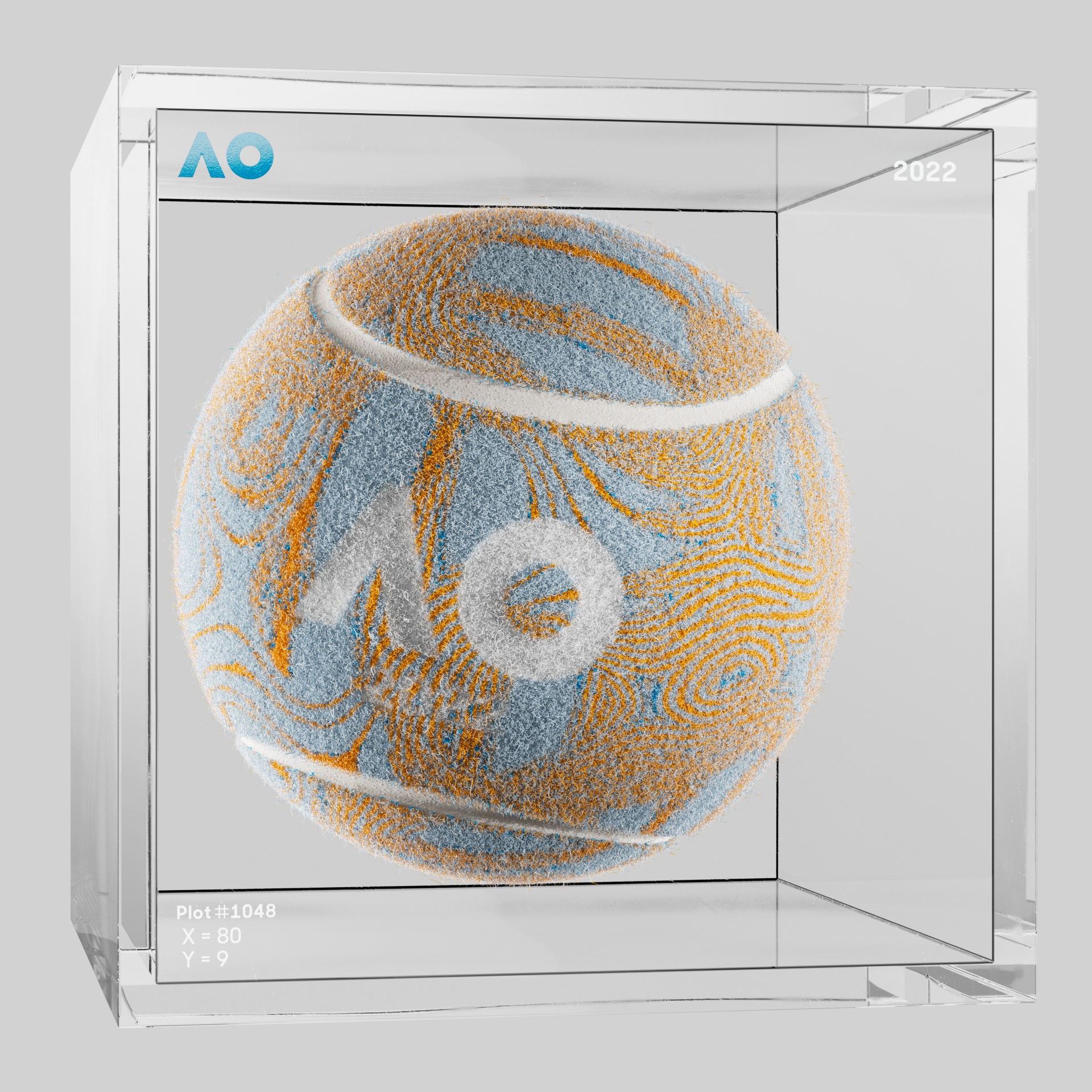 The Australian Open - The Australian Open Art Ball - AO Art Ball #6714 - NFT # 6714