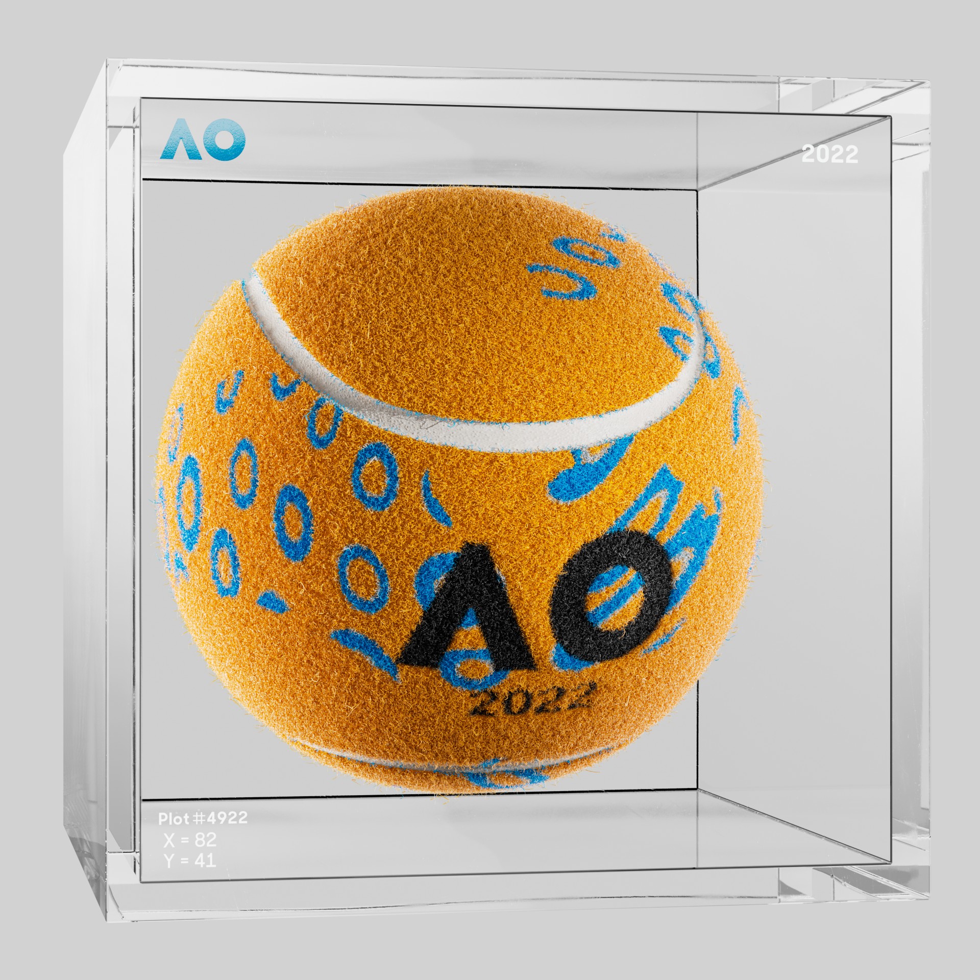 The Australian Open - The Australian Open Art Ball - AO Art Ball #6715 - NFT # 6715